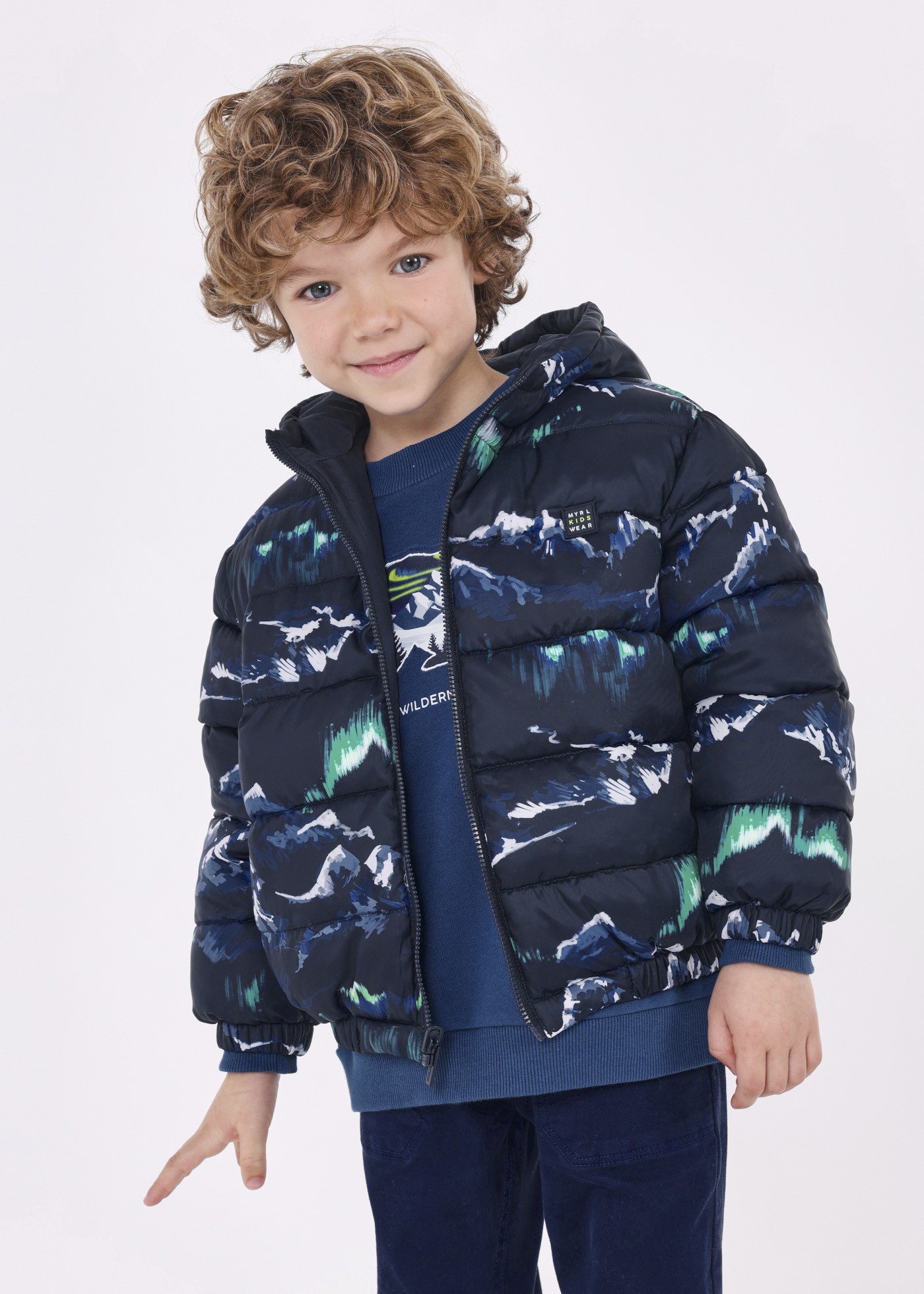 Bicolor Padded Hooded Blouson - Ready to Wear