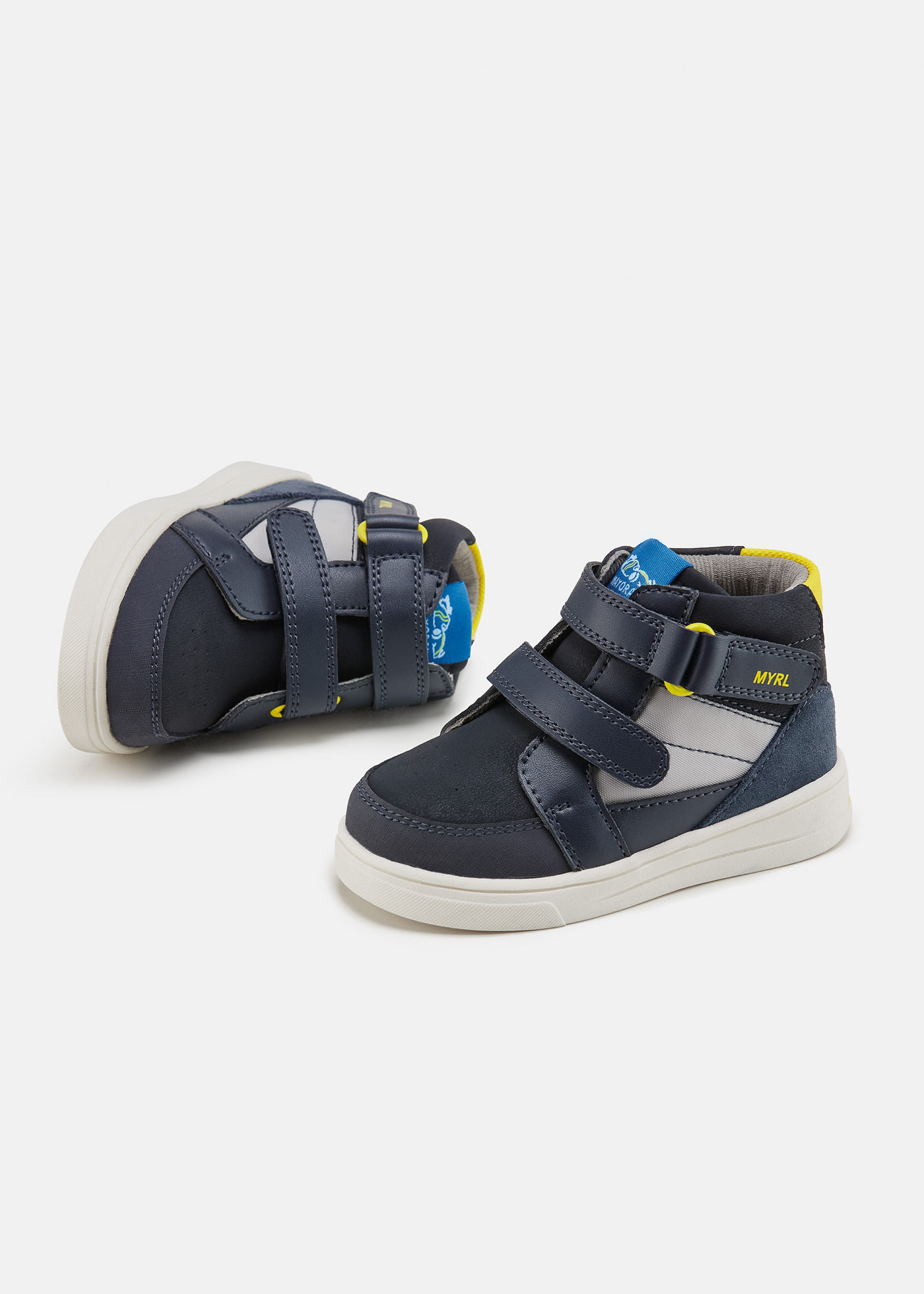 Baby high top trainers sustainable leather
