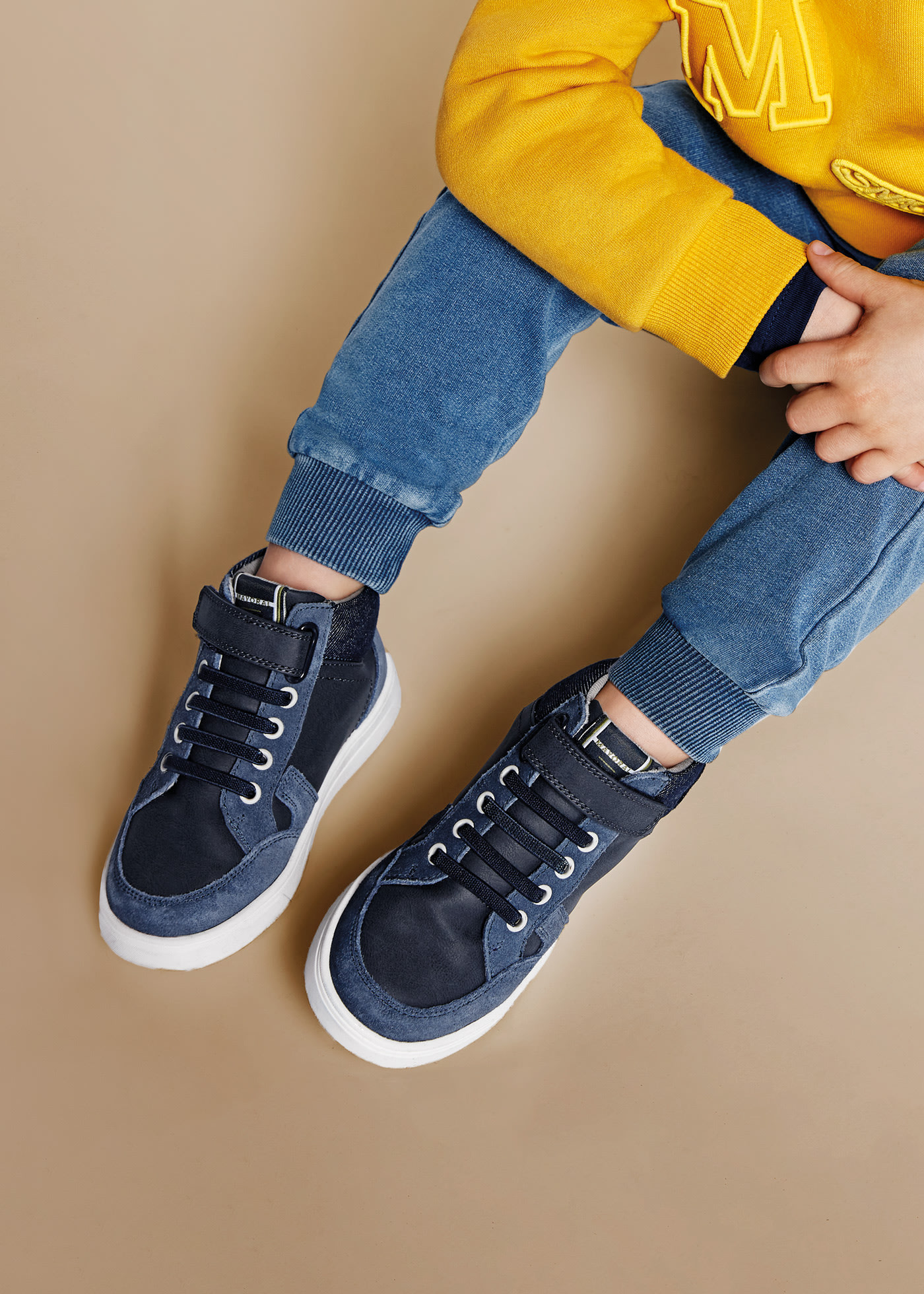 Leather high top sneakers boy | Mayoral ®