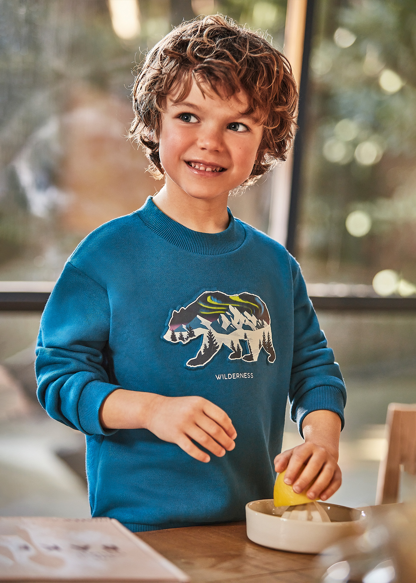 boys blue sweatshirt