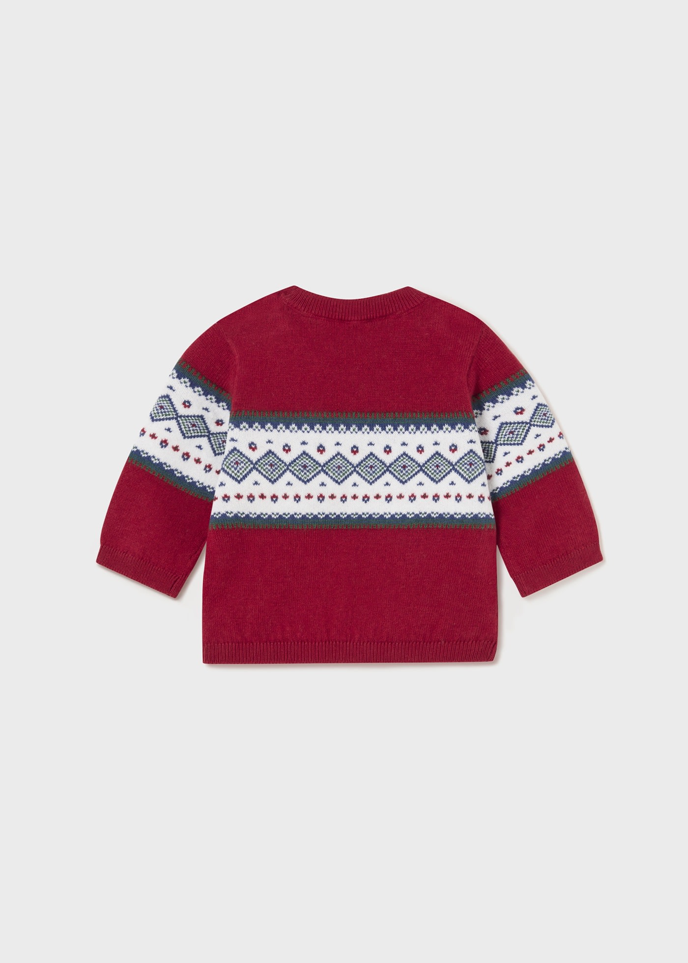 Newborn baby jacquard sweater