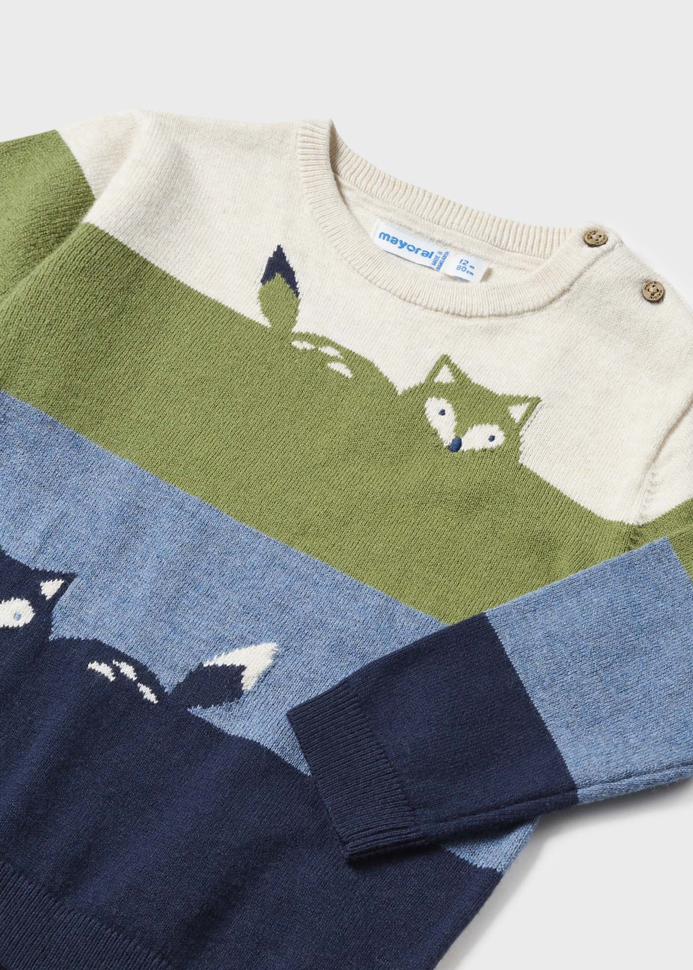 Baby fox color block sweater | Mayoral ®