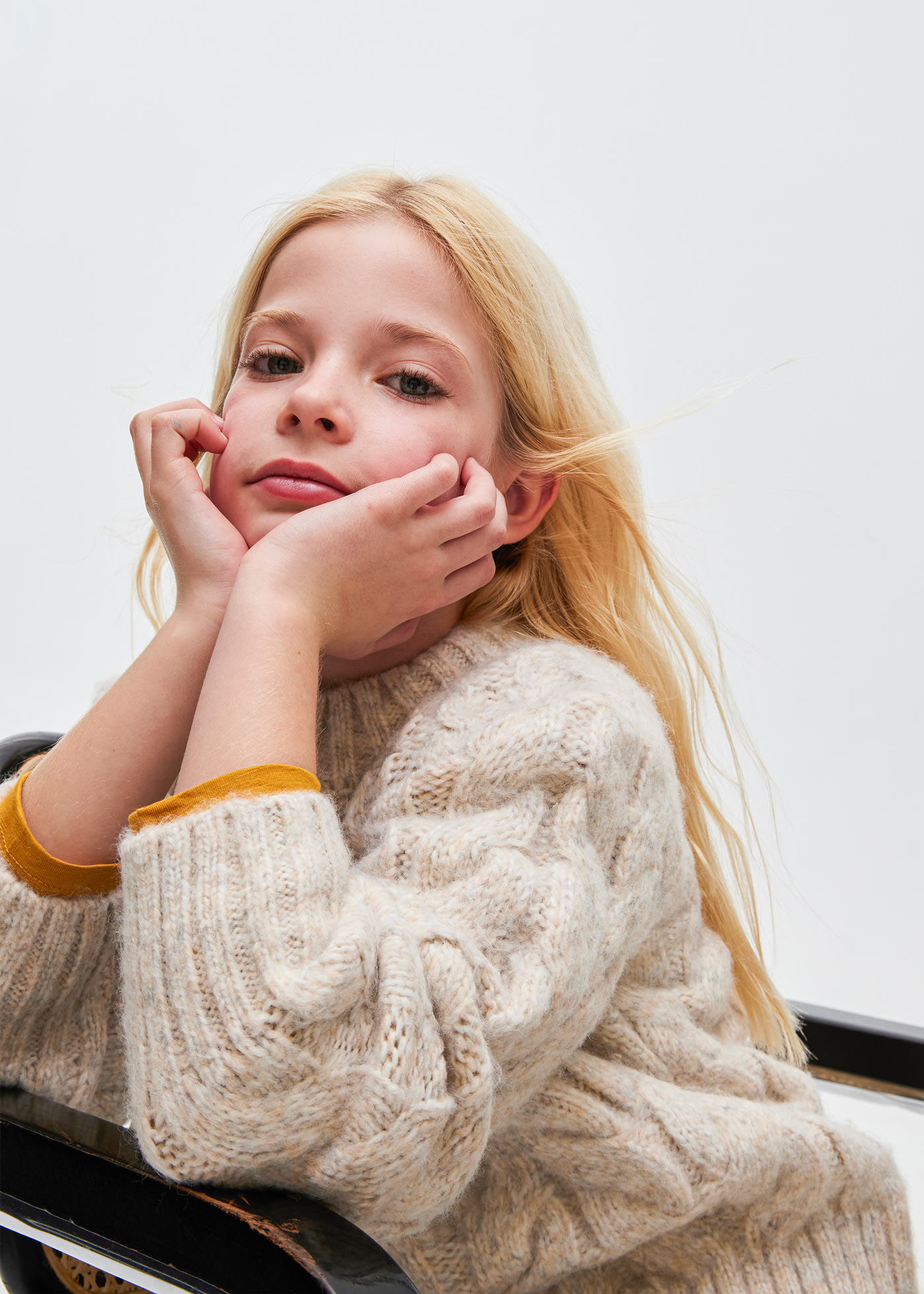 Girl braided jumper