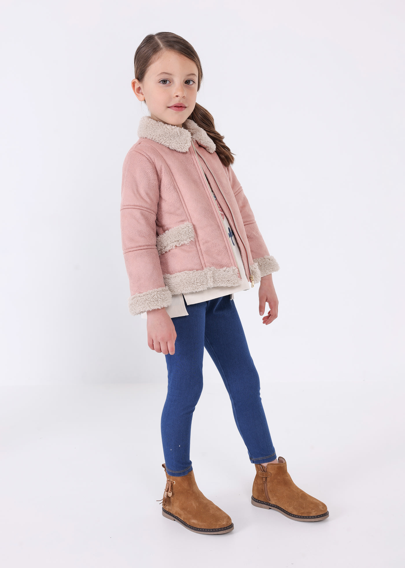  Mayoral 12-07482-036 - Reversible Coat for Girls 14 Years Gold  Pink: Clothing, Shoes & Jewelry