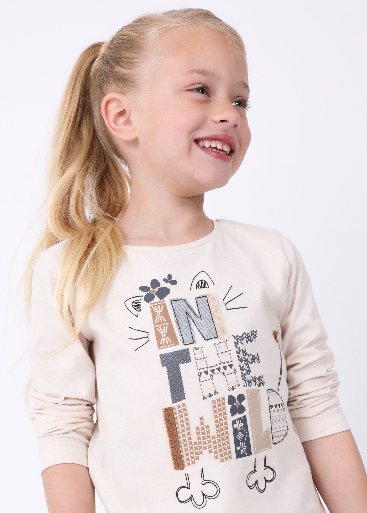 Printed long sleeve t-shirt Better Cotton girl | Mayoral