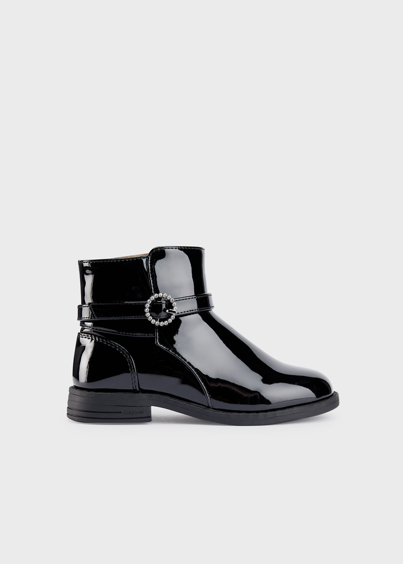 Girl patent leather ankle boots