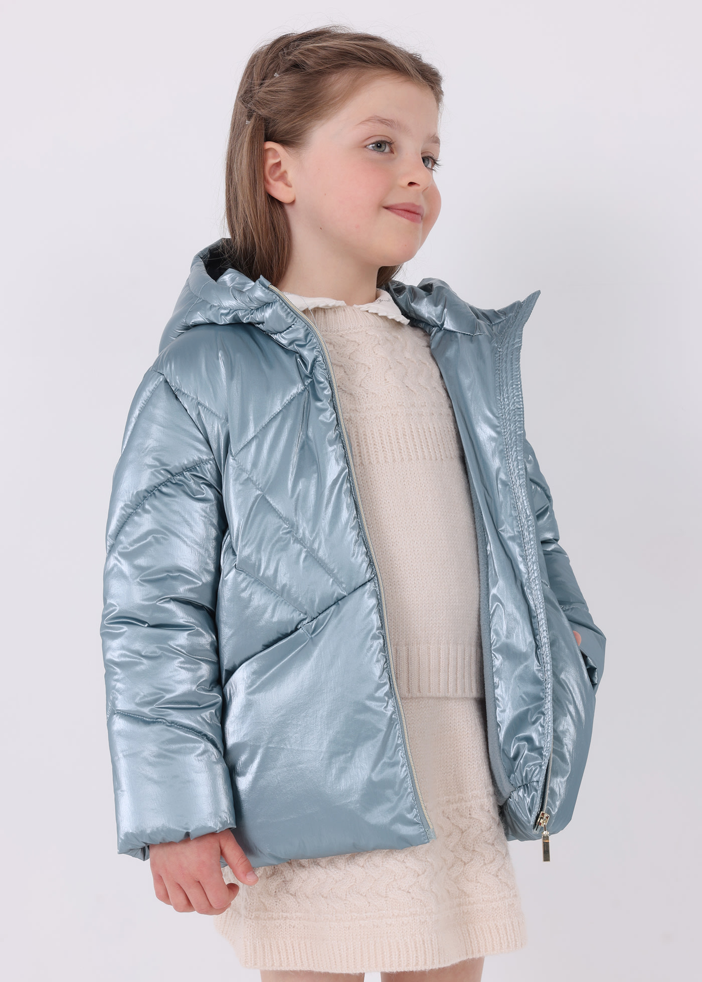 Metallic hot sale jacket kids