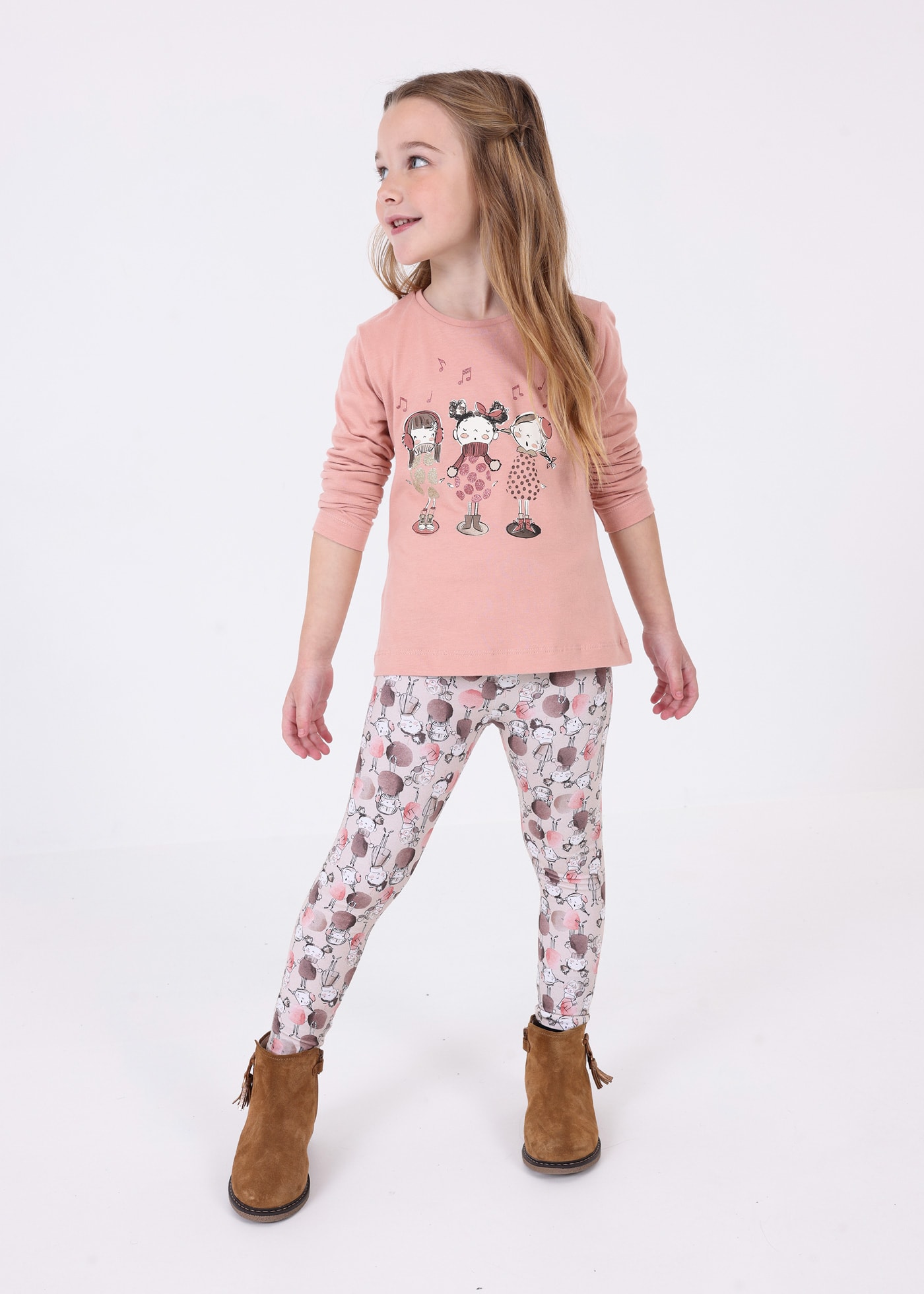 Playera niña estampado girl rosa pálido – HHMarket