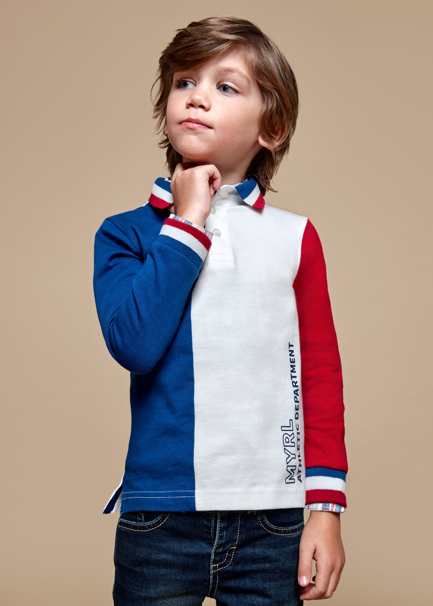 Boy rugby polo shirt Better Cotton