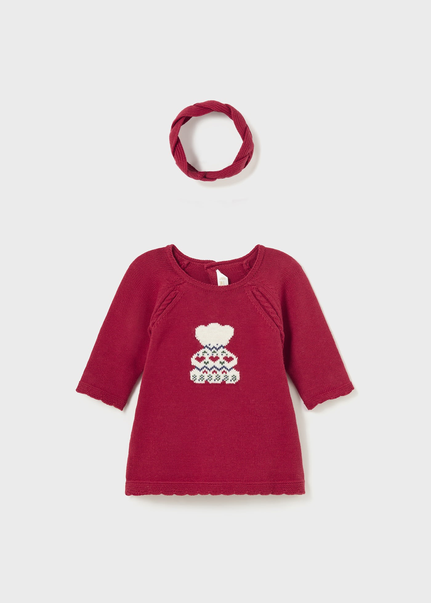 Strick-Kleid mit Haarband Better Cotton Neugeborene