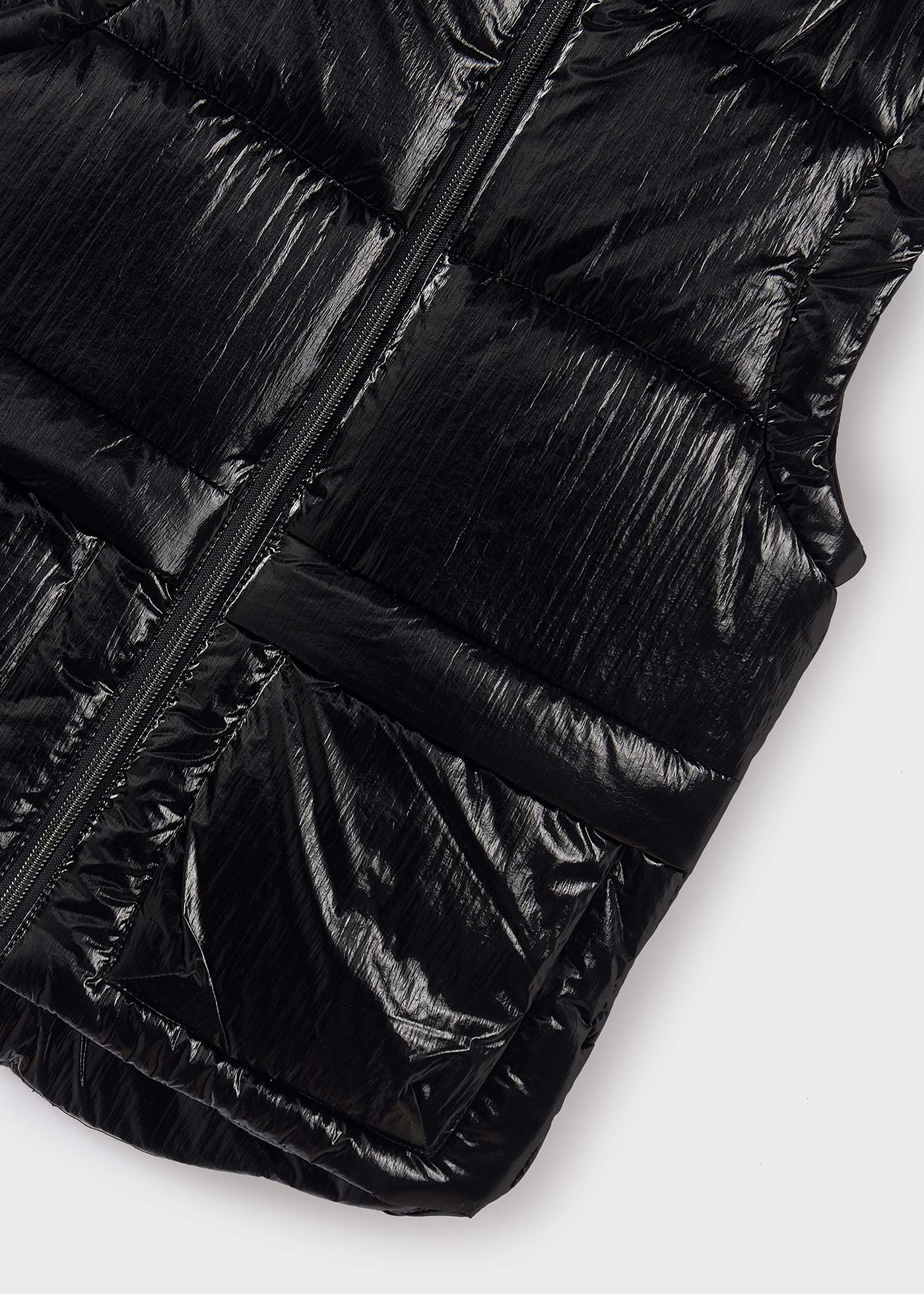 Metallic vest recycled fibers girl