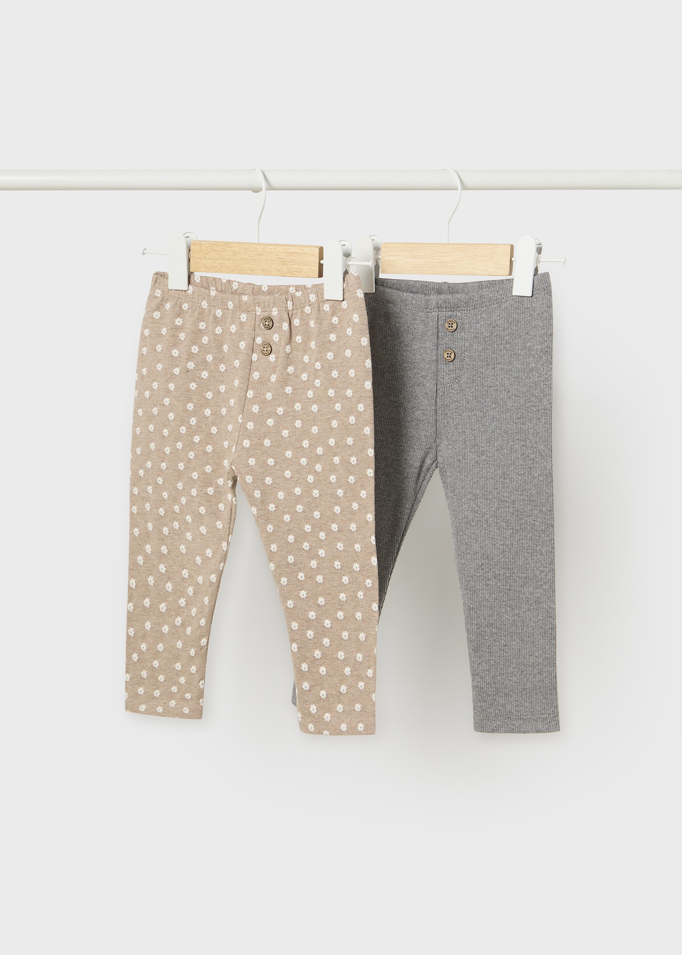 Organic cotton baby leggings - Woodland