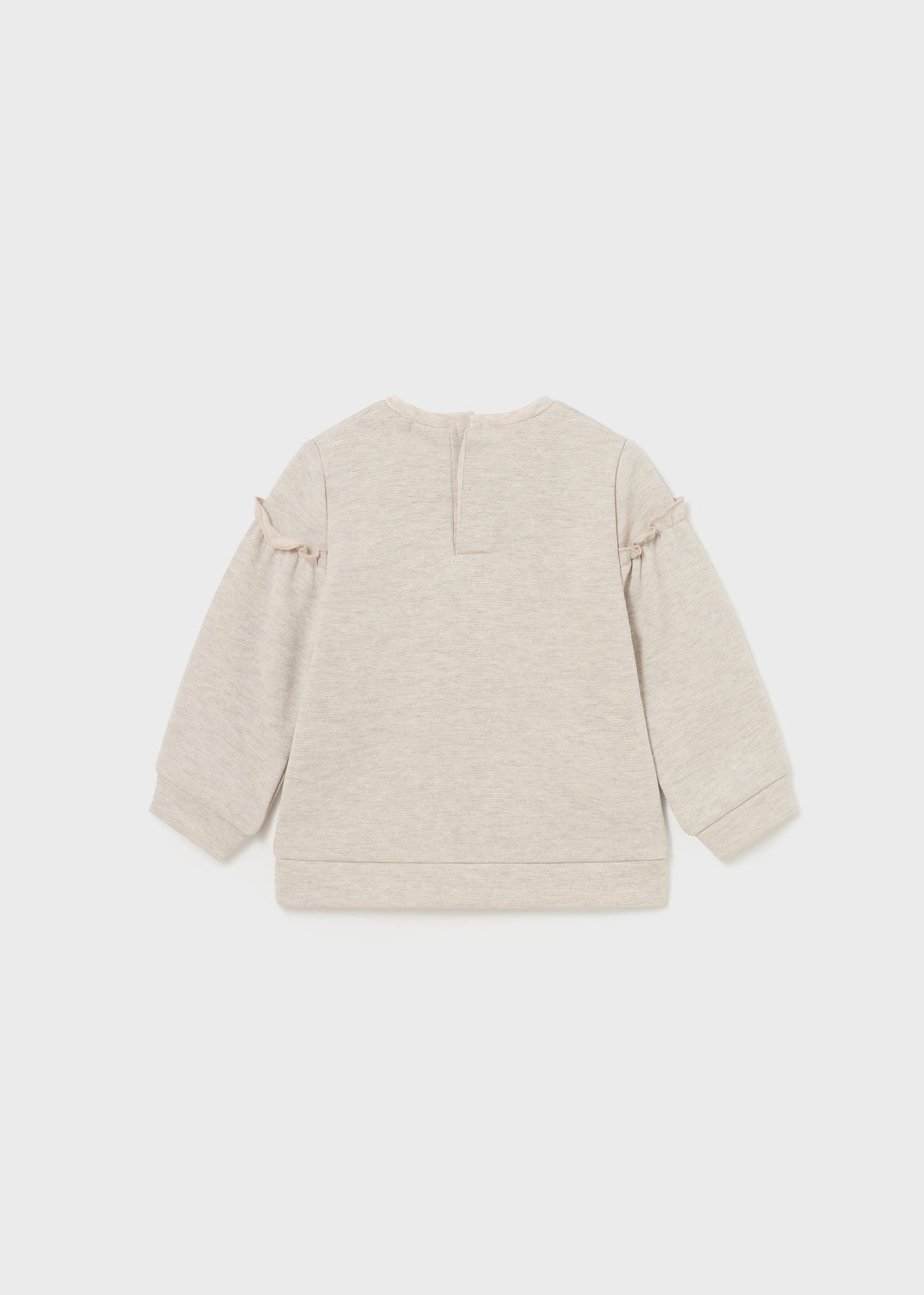 Baby embroidered jumper with metallic thread