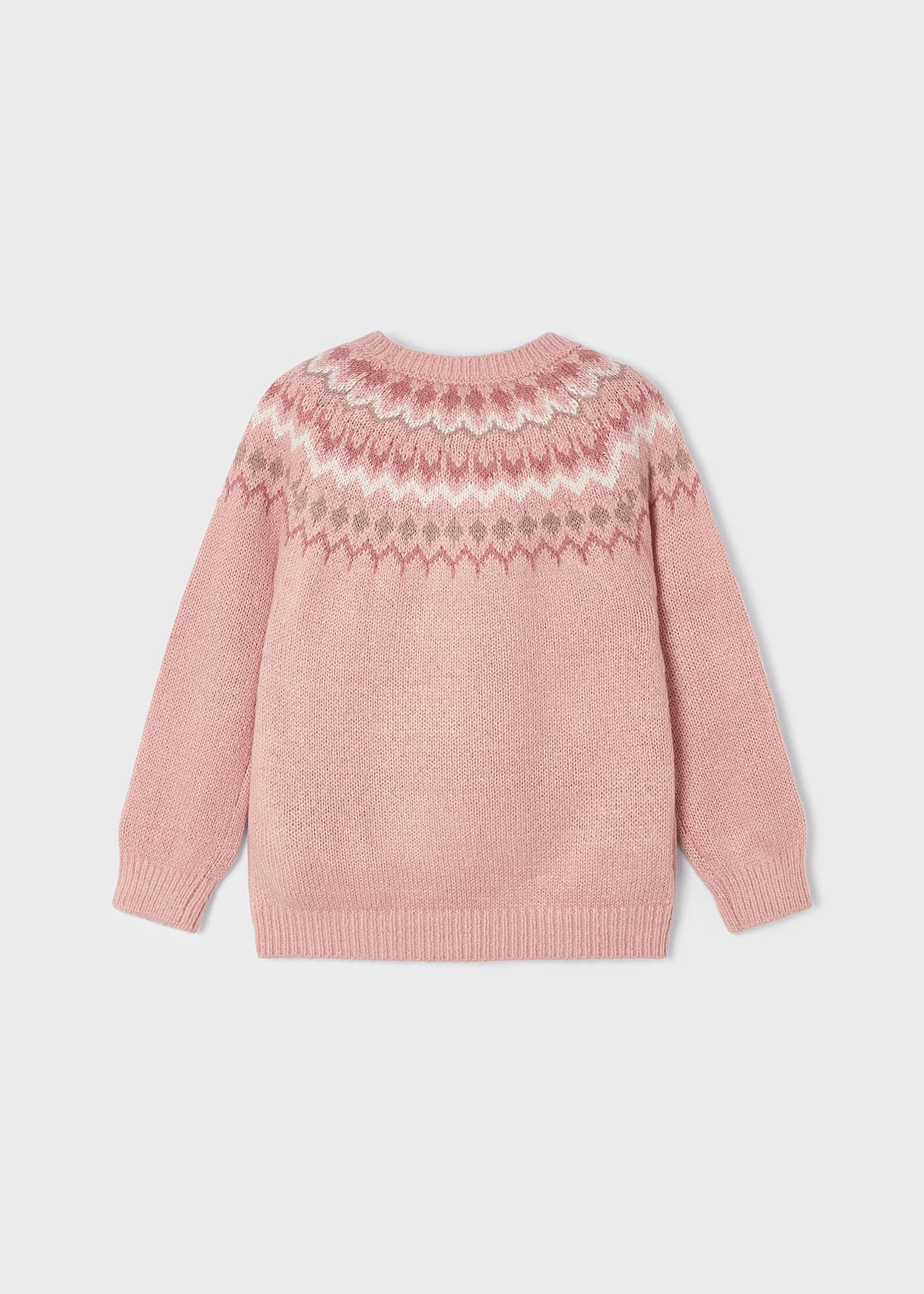 jacquard knit pullover
