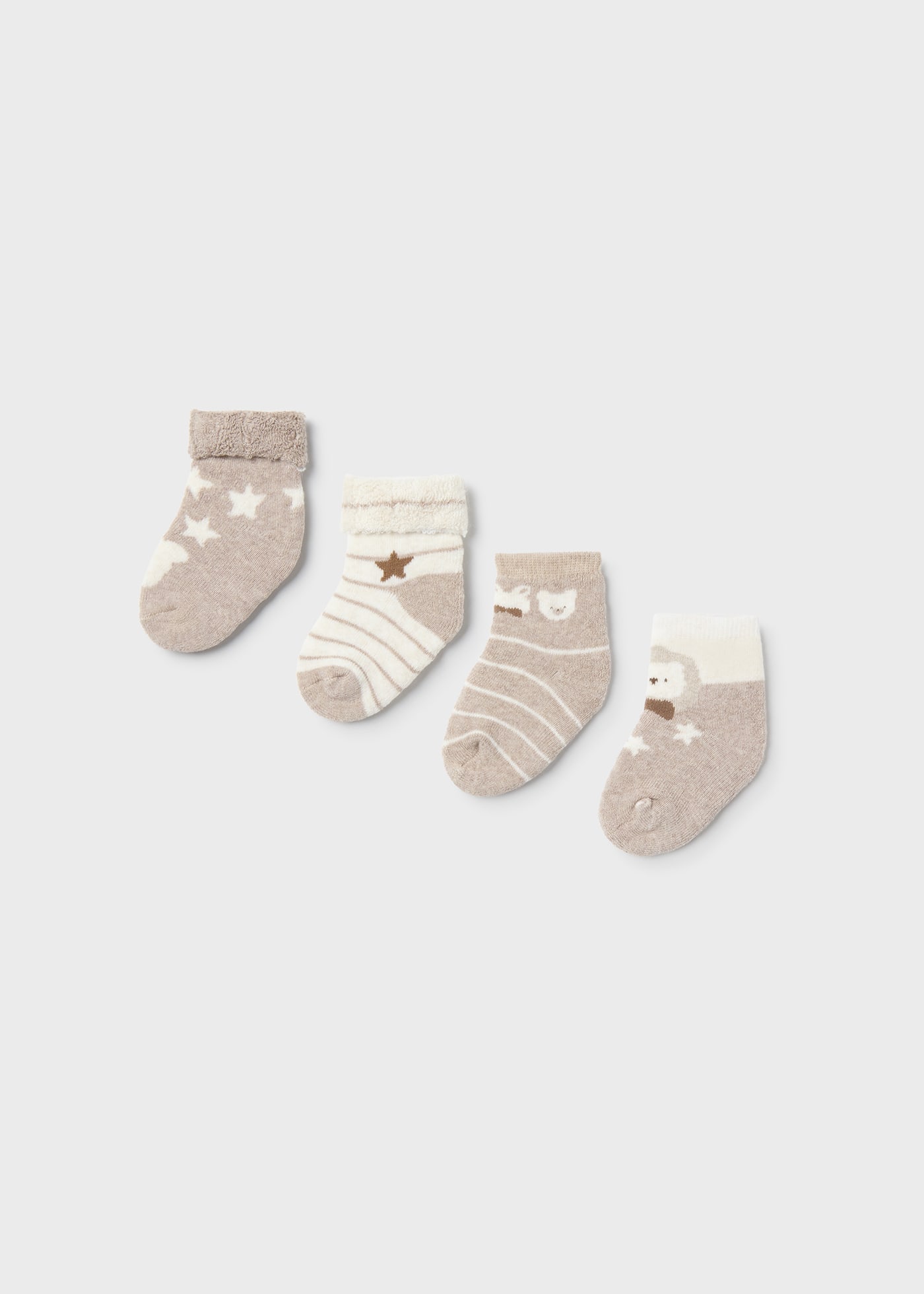Set 4 calcetines recién nacido