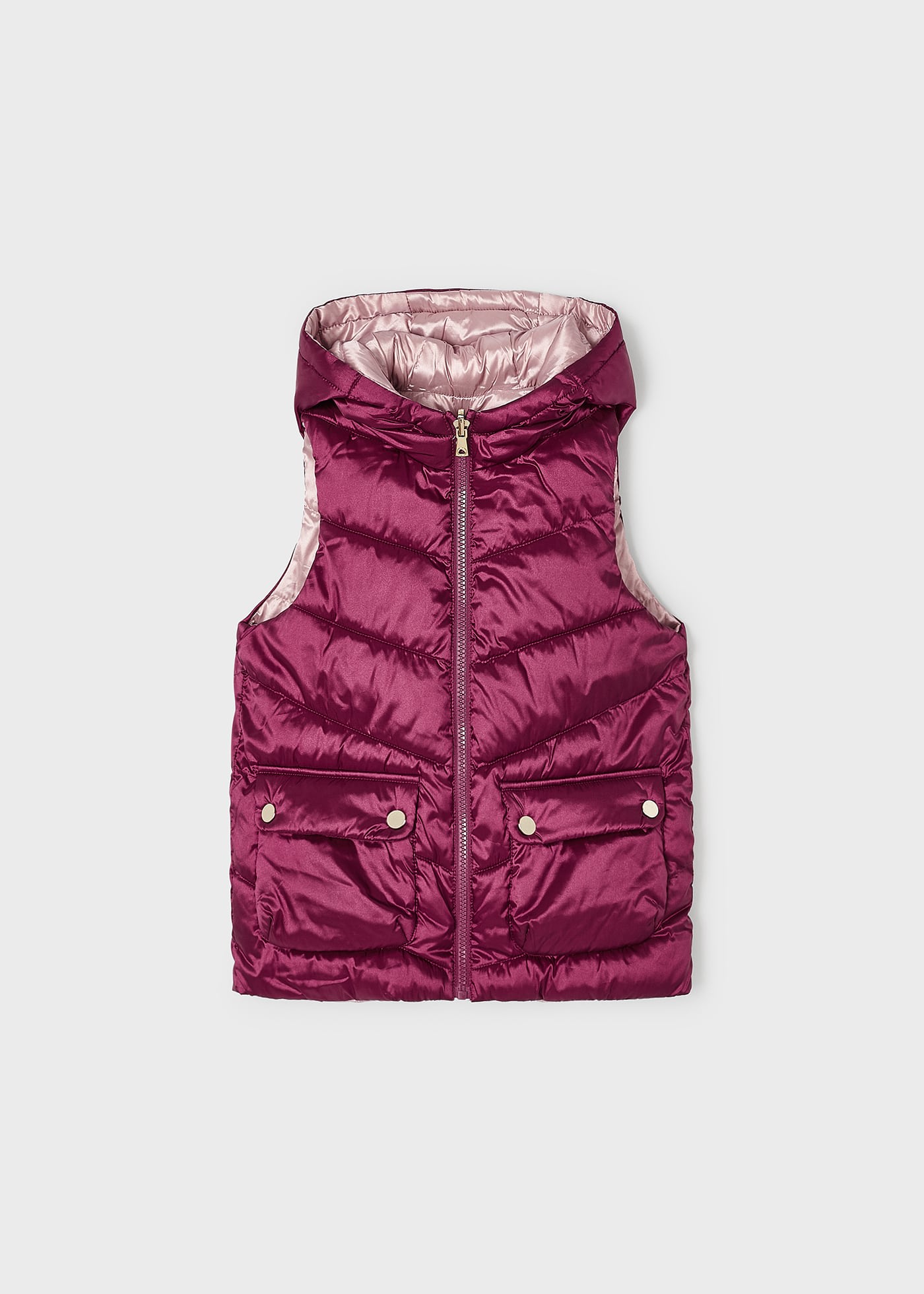 Reversible Wine Solid Zipper Jacket - Vietro