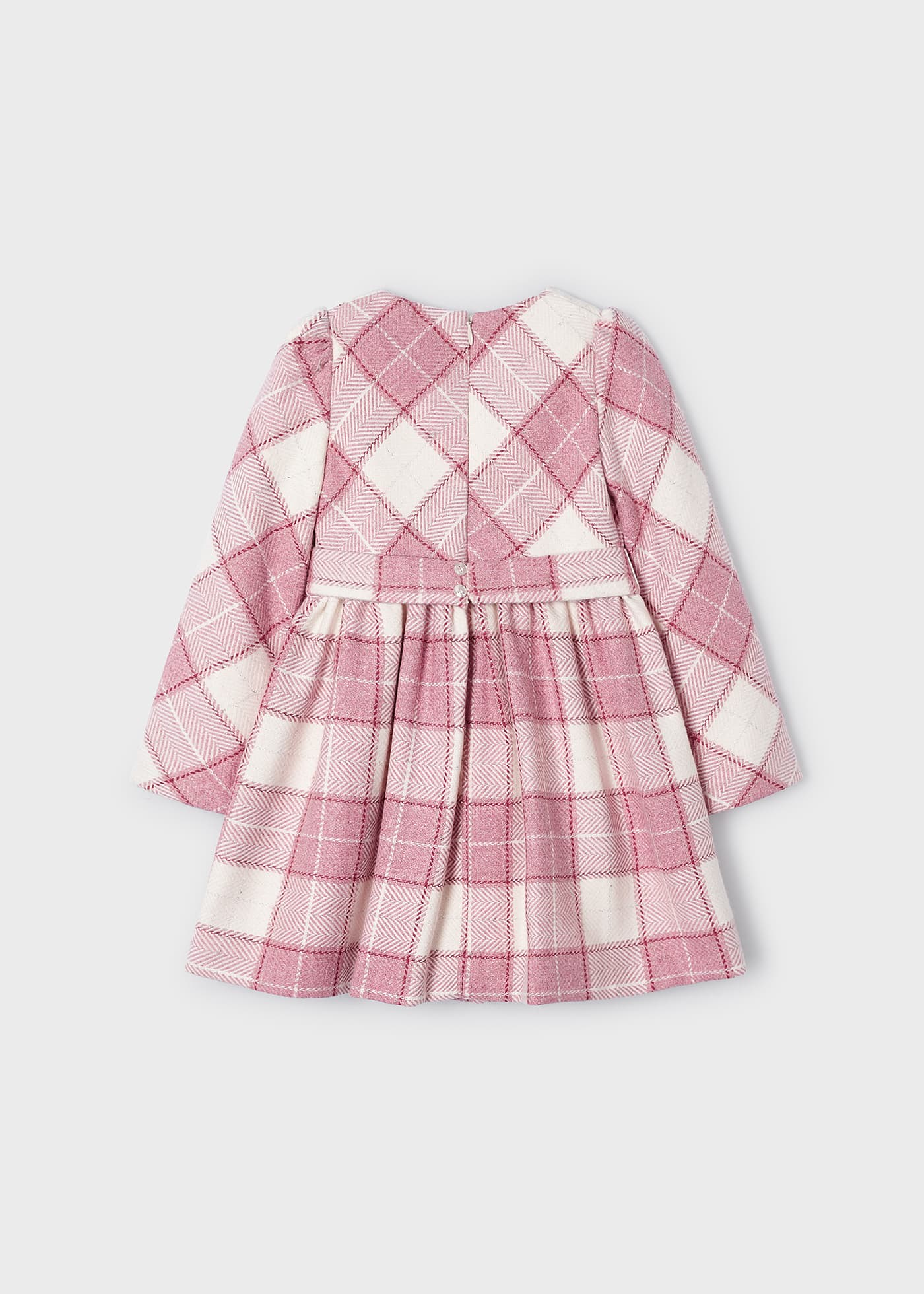 Vestito Bambina Rosso Tartan Quadri Taglia XL Harajuku Mini, Scollo Quadrato, Maniche Corte