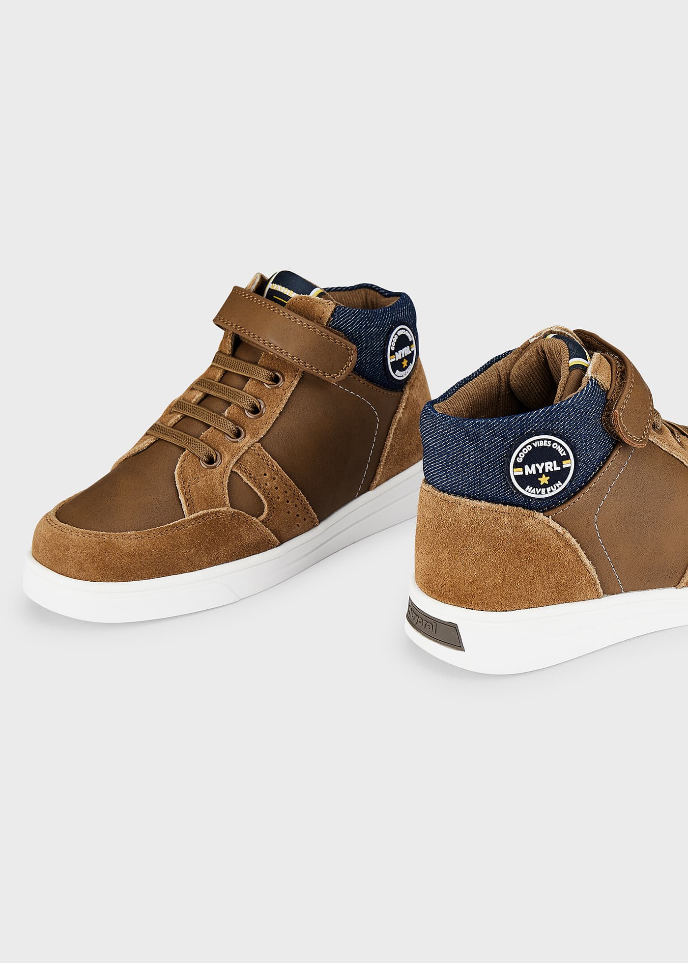 Mens leather high top clearance trainers