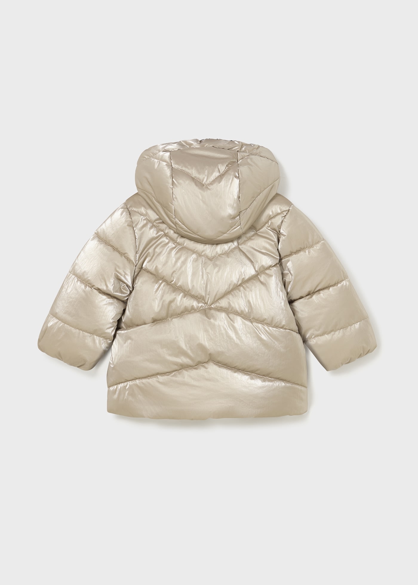 Manteau métallisé en polyester recyclé bébé