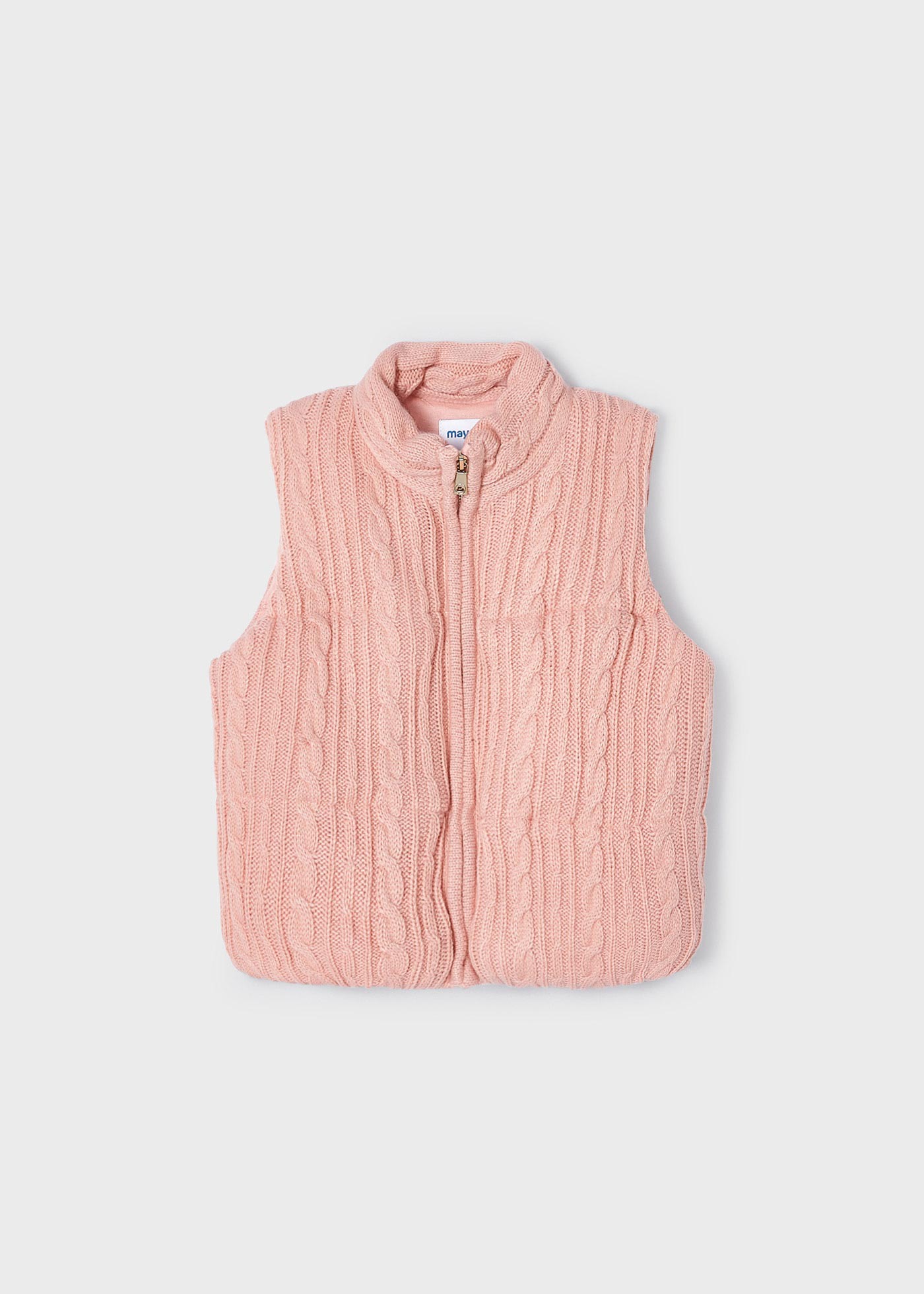 Girl quilted tricot gilet