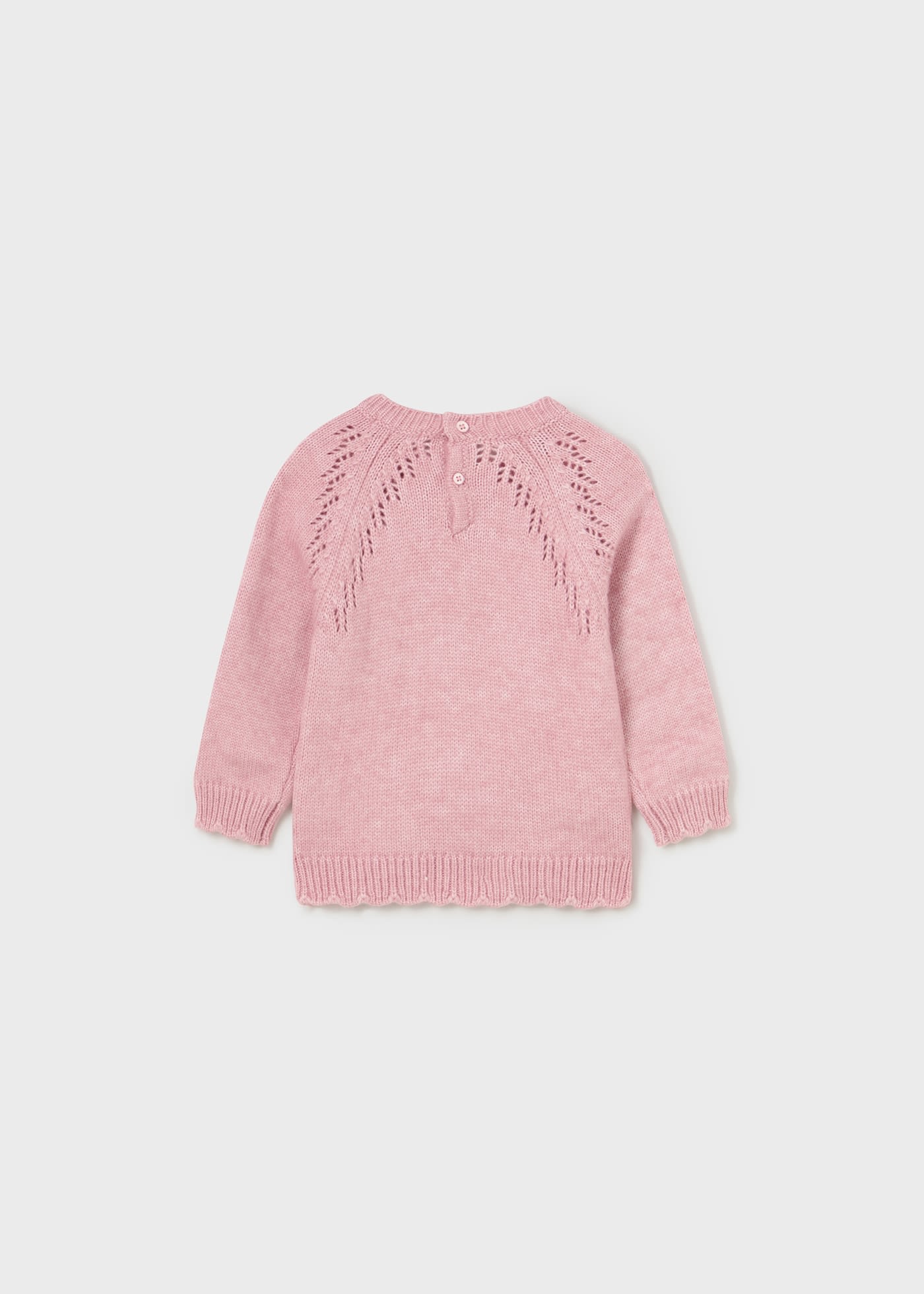Baby embroidered jumper recycled polyester