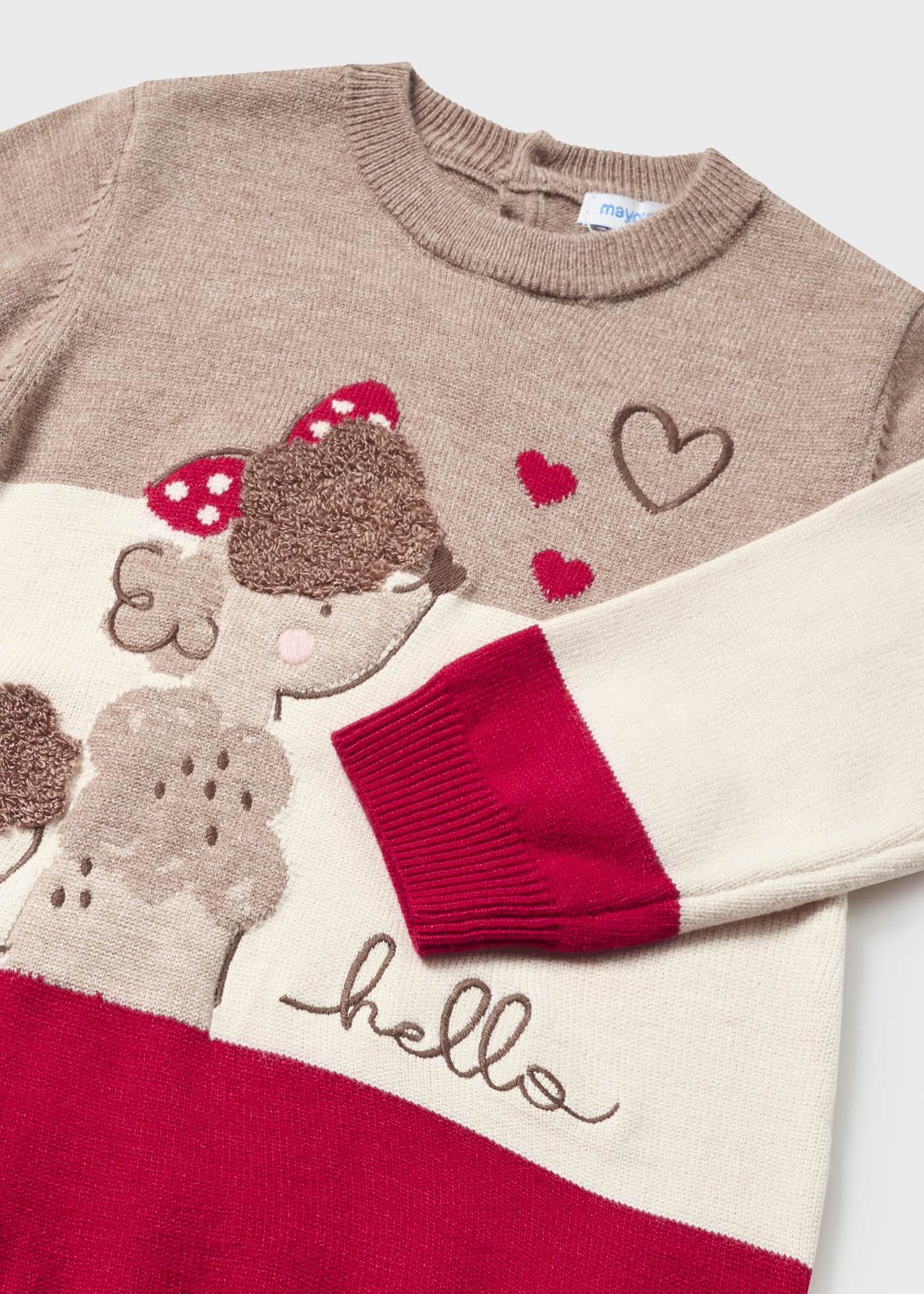 Baby intarsia knit dress Mayoral