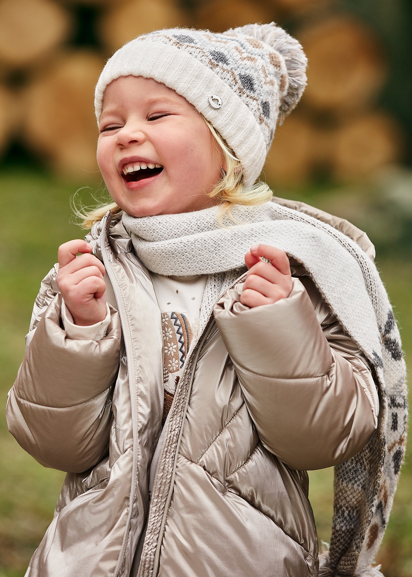 YOYOCORN-Bonnets et écharpe en velours super chauds pour parent et