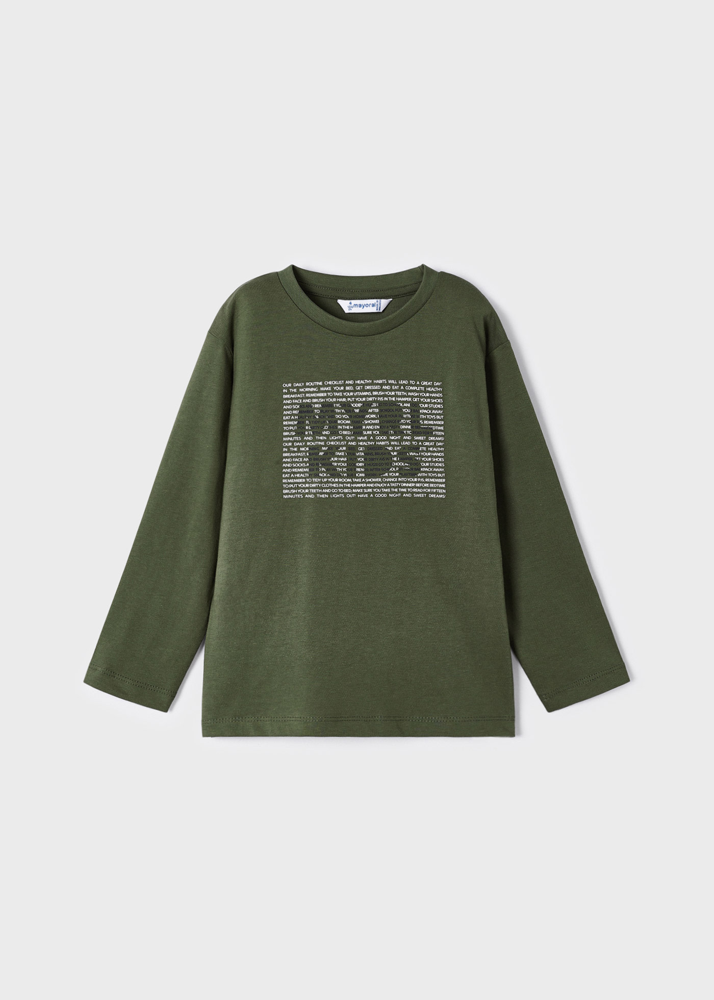 Long sleeve t-shirt puff print Better Cotton boy | Mayoral ®