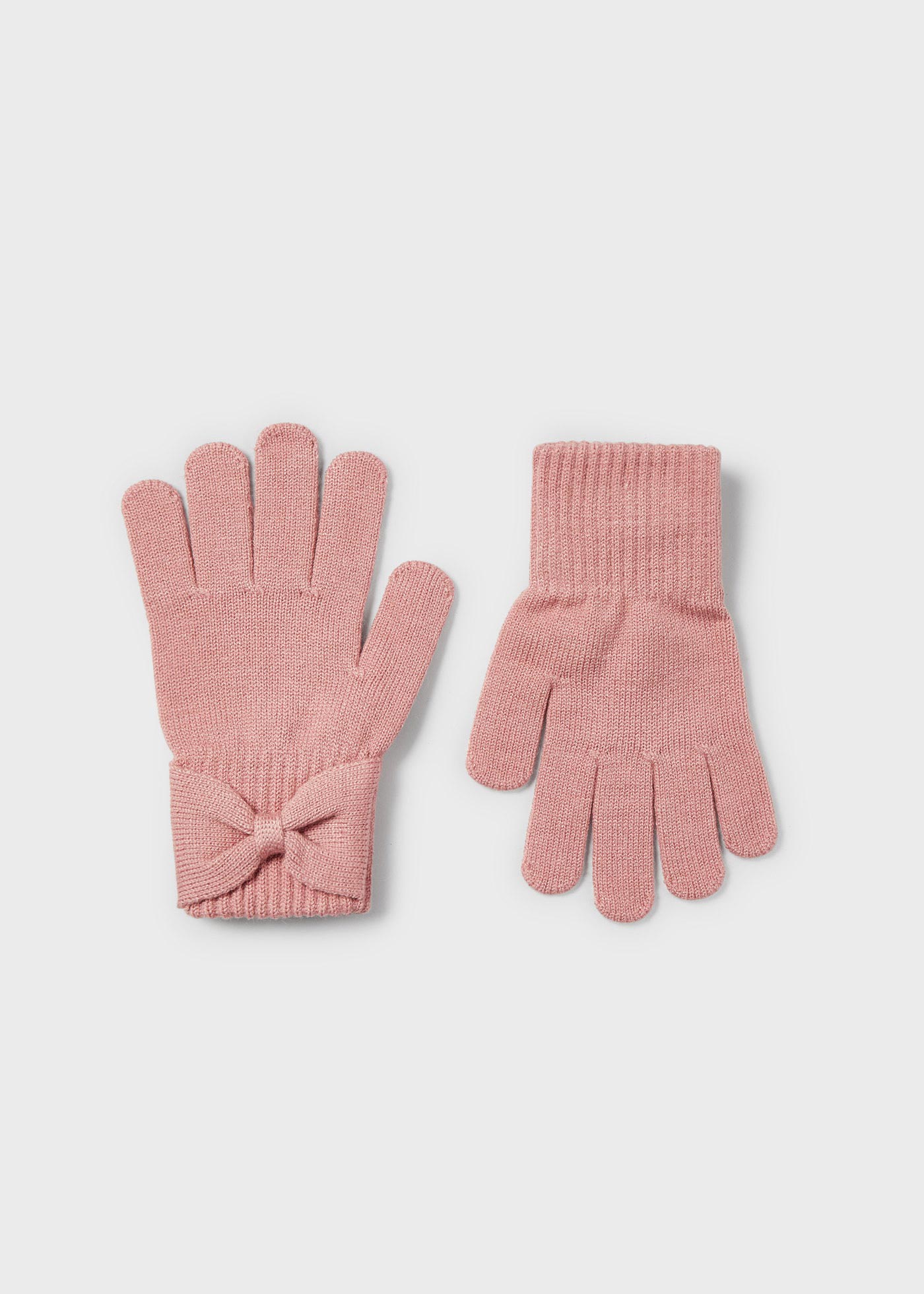 Rękawiczki z kokardką dla dziewczynki