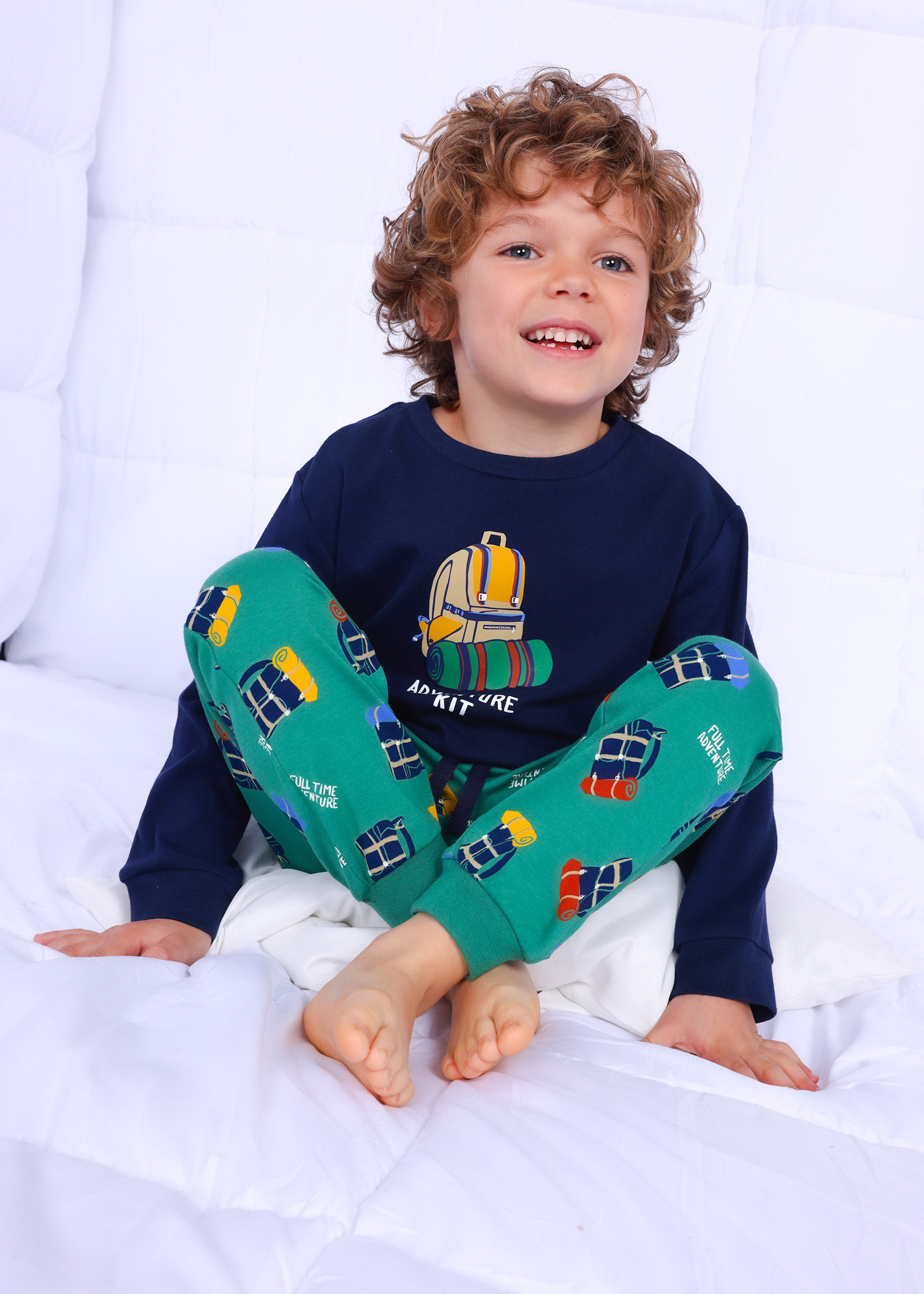 Schlafanzug gemustert BCI Baumwolle Jungen