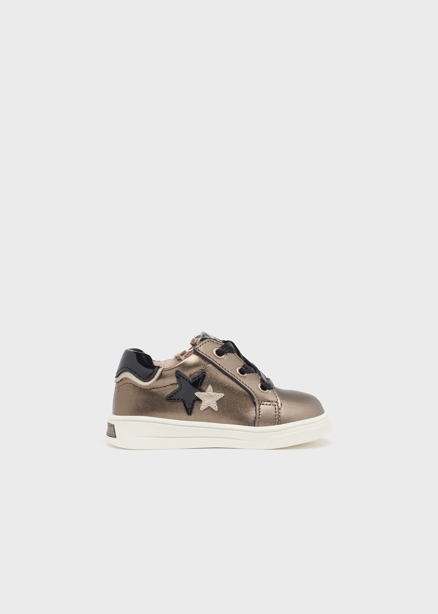Baby bow trainers sustainable leather