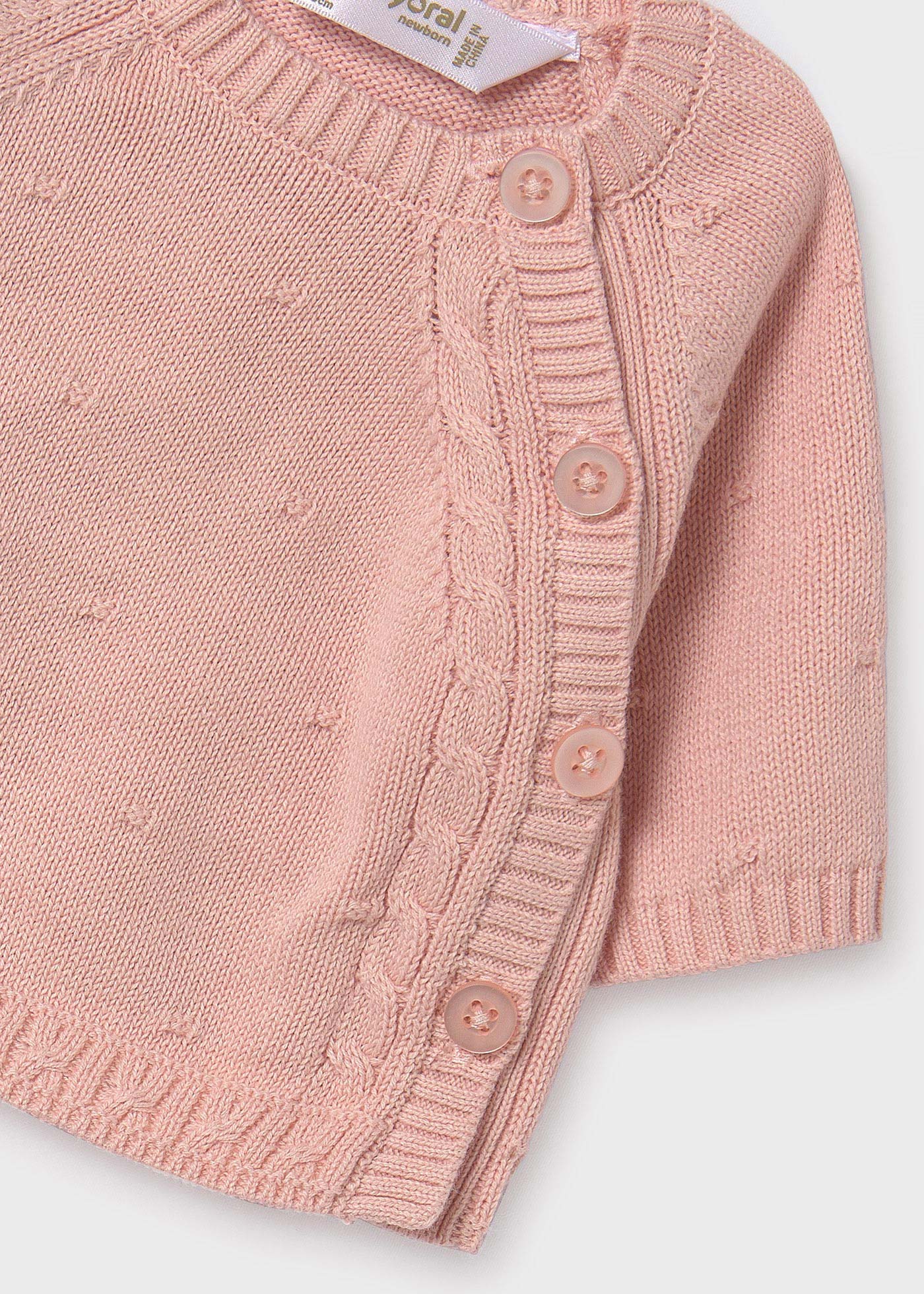 3-piece knit set organic cotton baby Misty pink | Mayoral ®