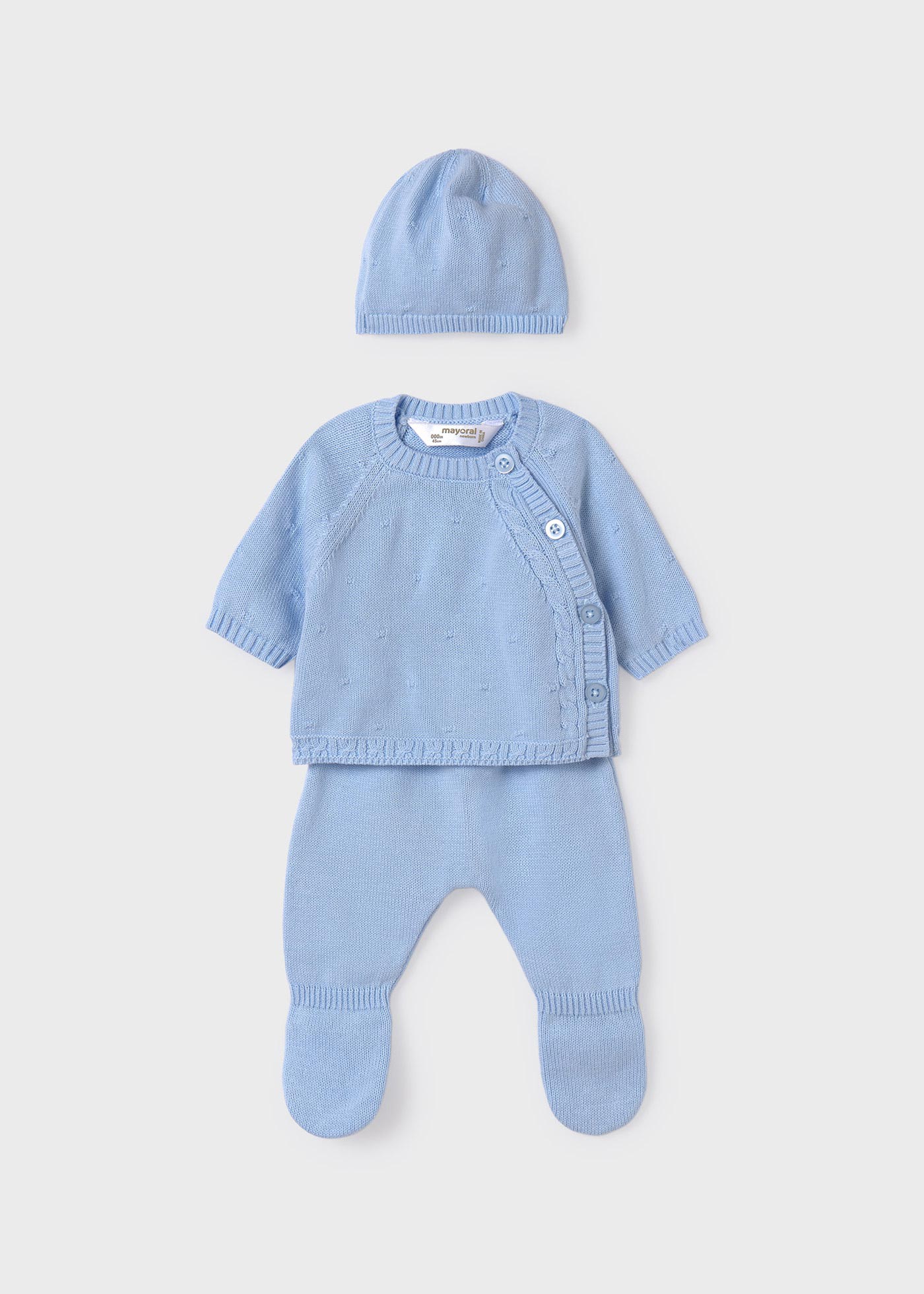 Baby 3 piece tricot set BCI cotton