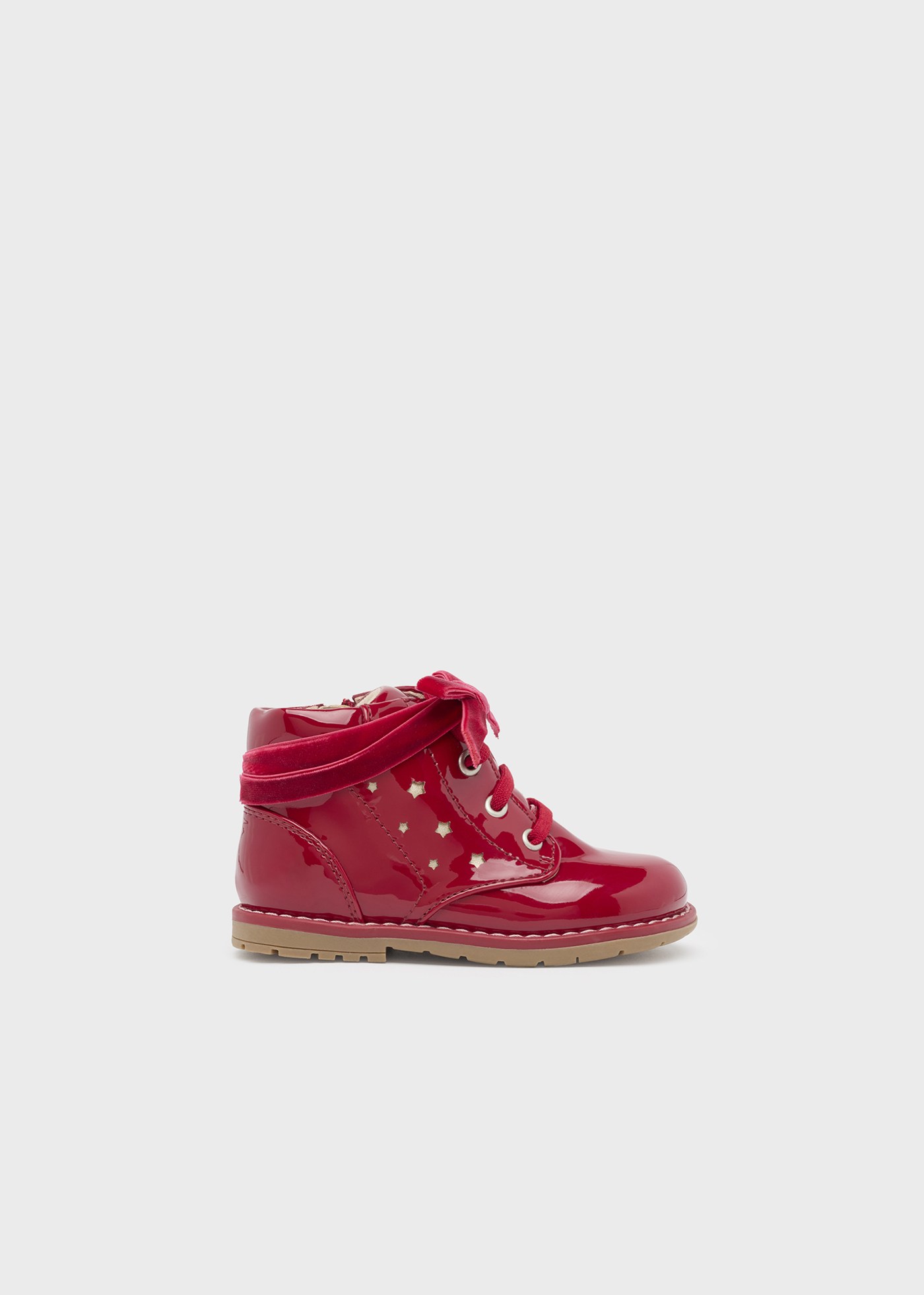 baby patent leather boots sustainable leather