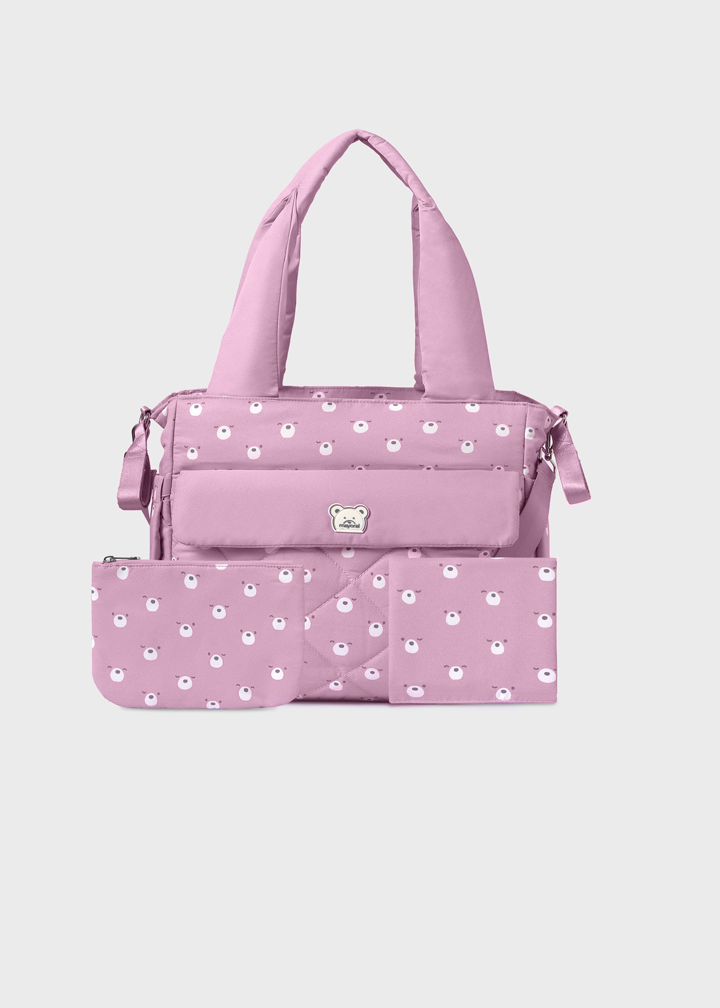 Wickeltasche gesteppt mit Accessoires Baby