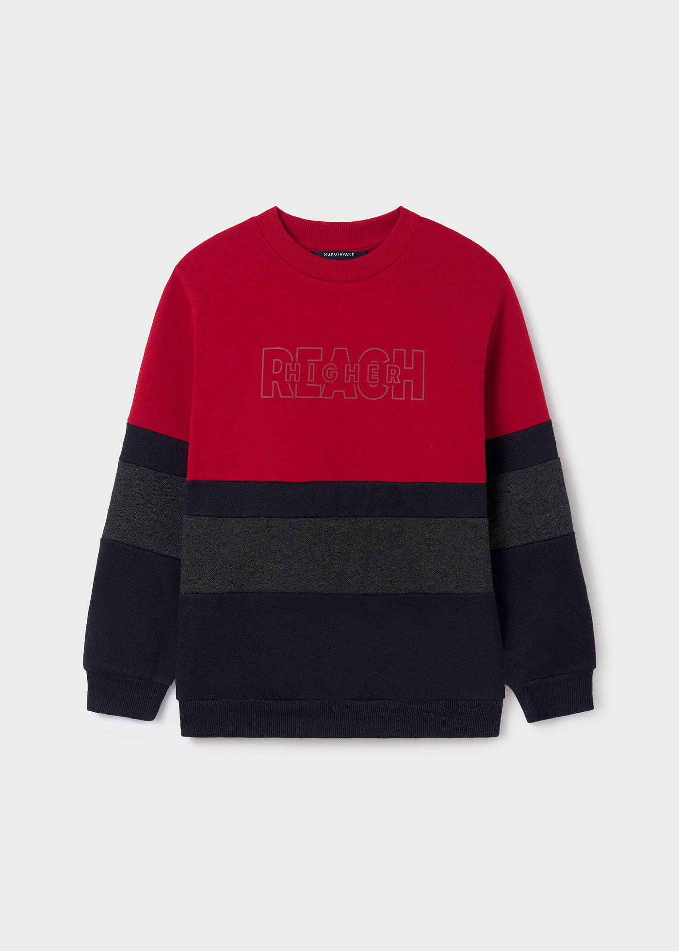 Colorblock crewneck sweatshirt hot sale