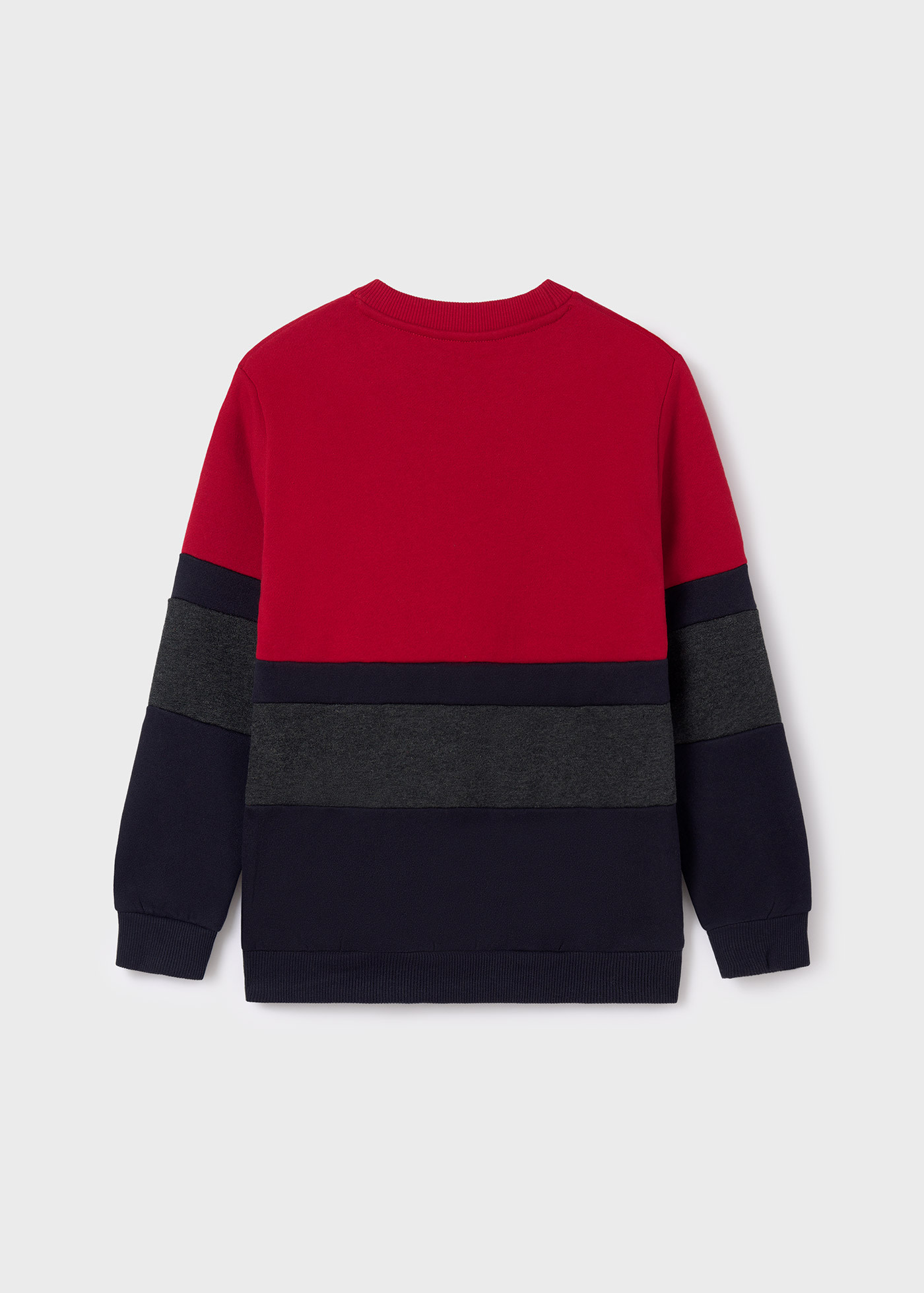 Colorblock sales crewneck sweater