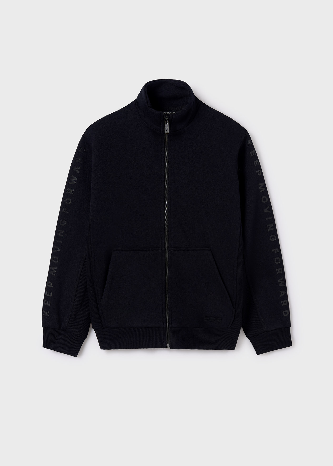 Zip up collar discount sweatshirt