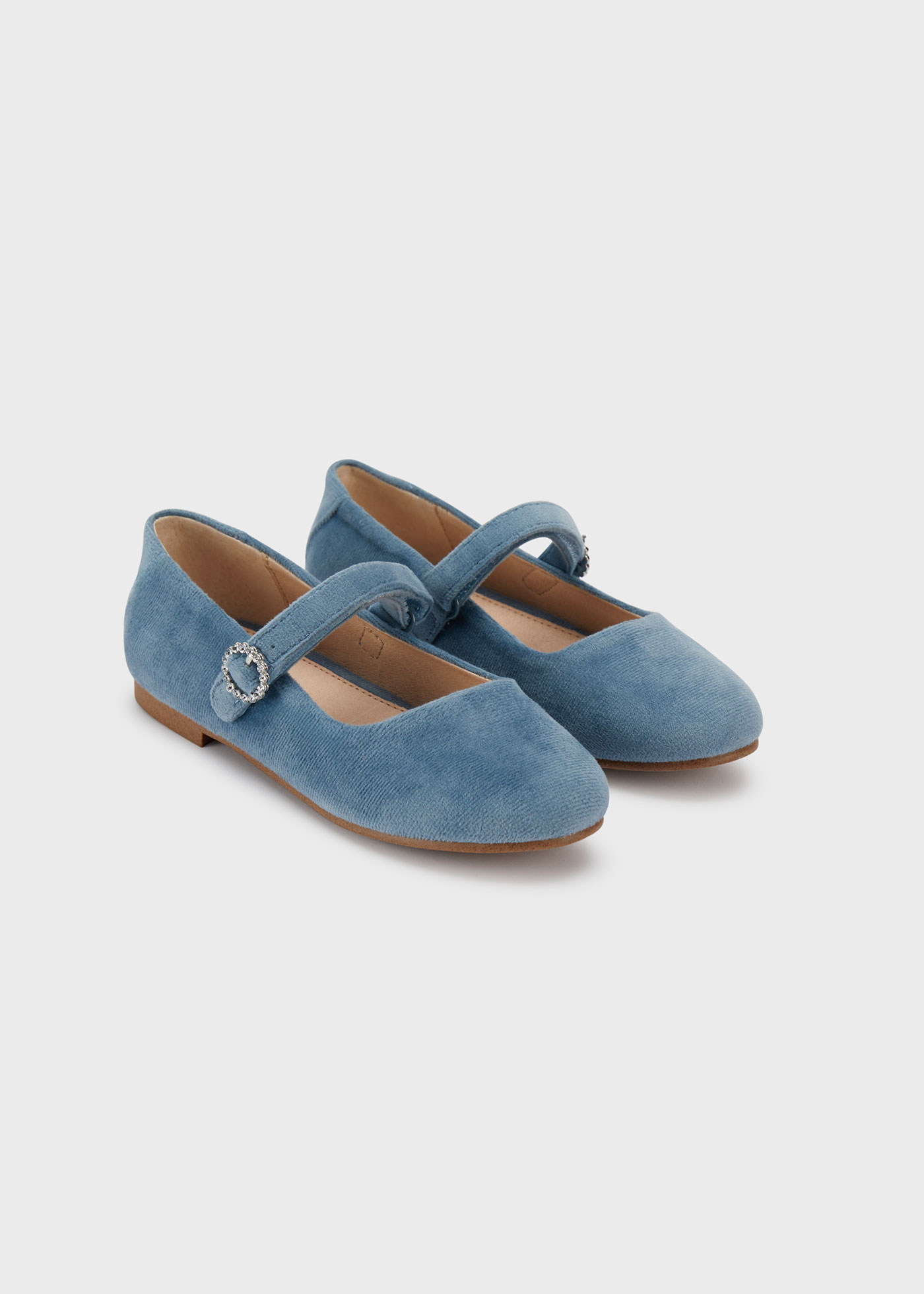 Sky blue hot sale flat shoes