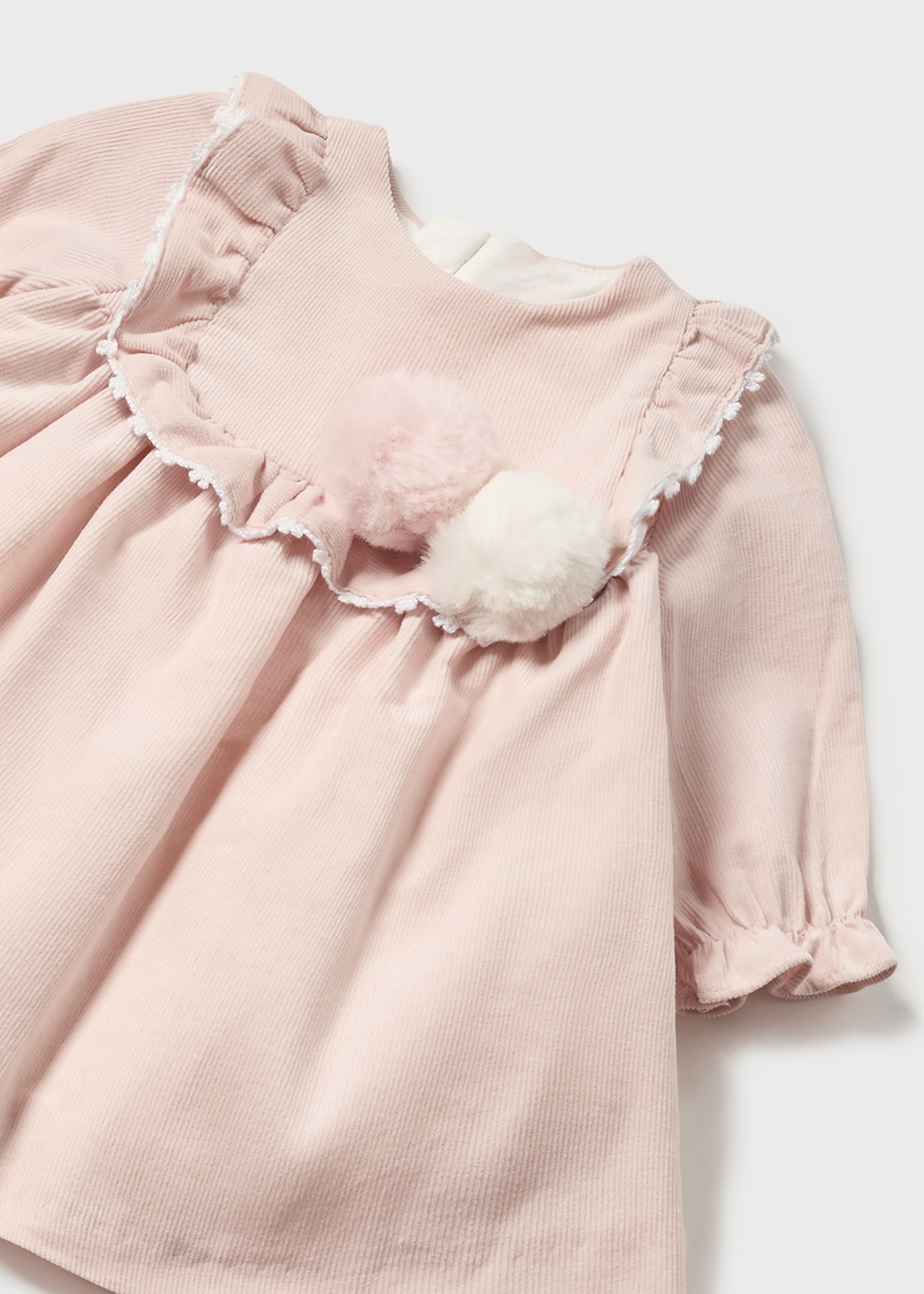 Dress For Newborn Baby In Blended Stuff Yellow Color main image 1