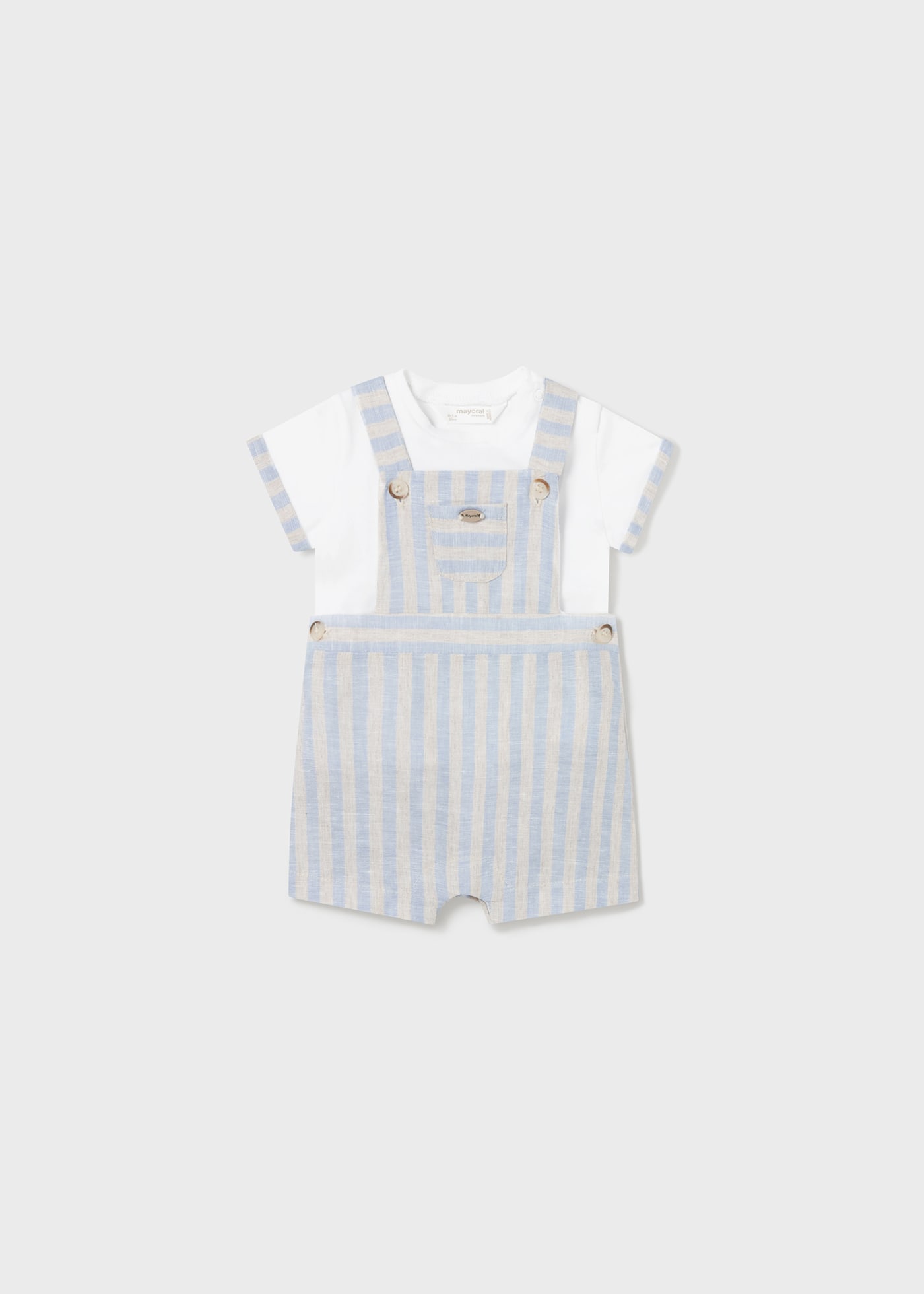 Newborn 2-piece linen set striped