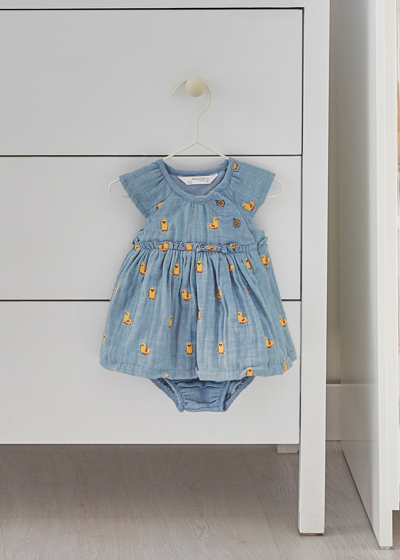 Khaki Dress + Bloomer for Baby Girl main image 0