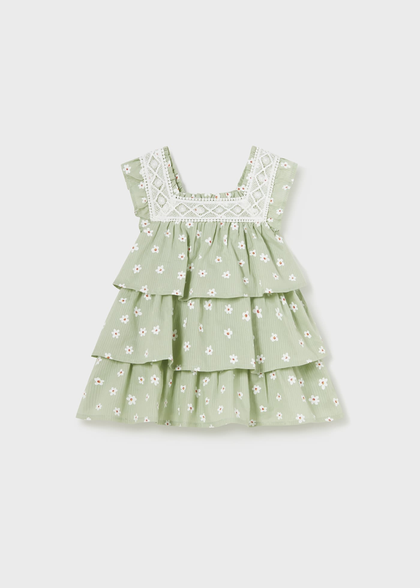 Robe à fleurs et à volants bébé