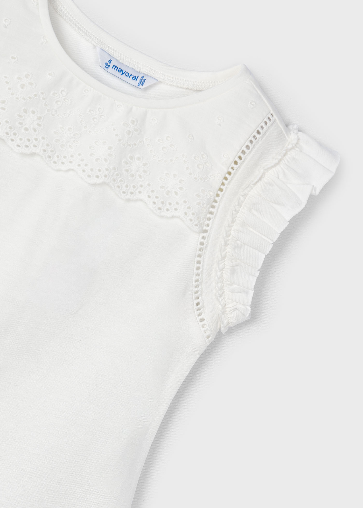 Girls eyelet t-shirt Better Cotton