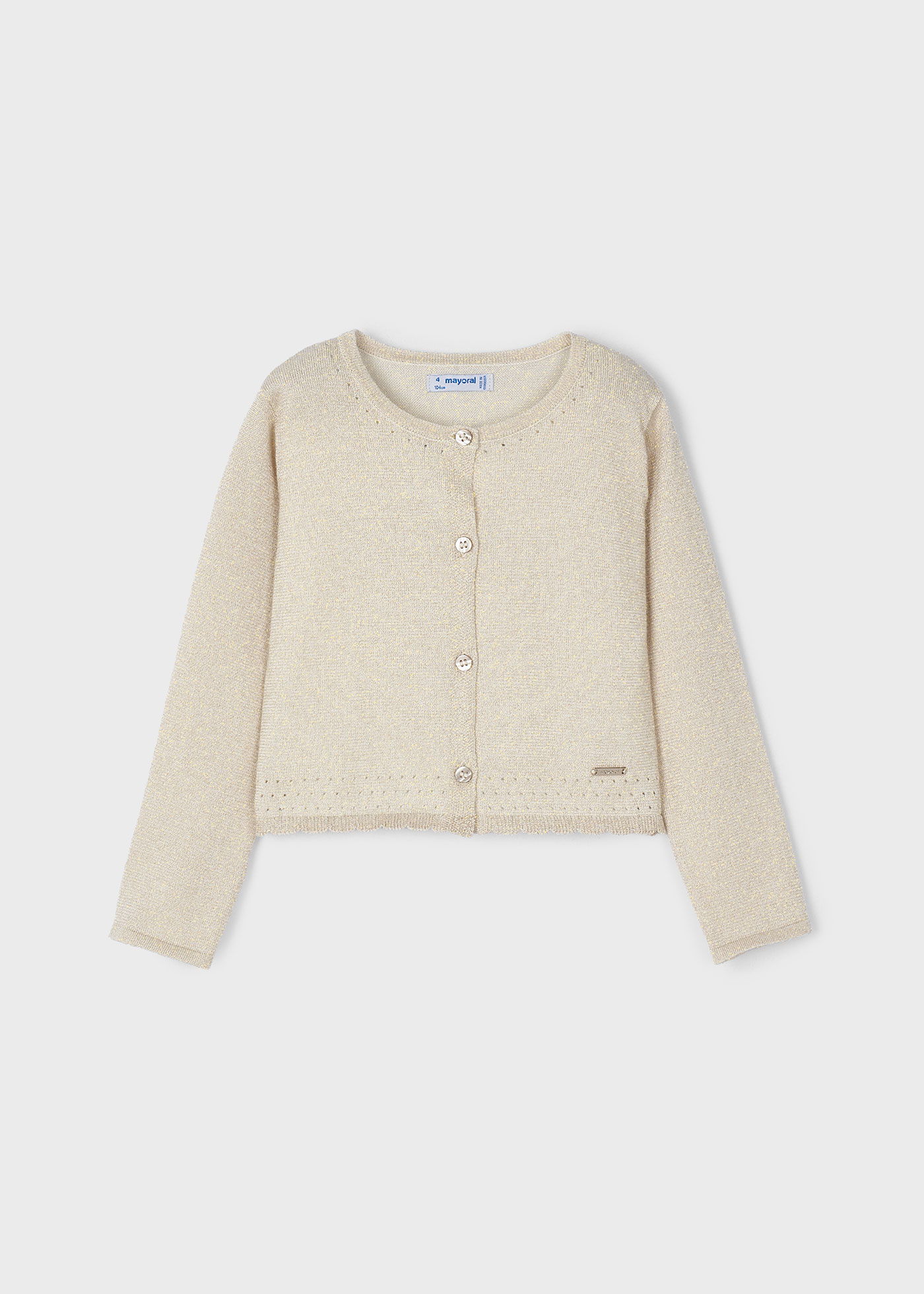 Cardigan tricot lurex Better Cotton bambina