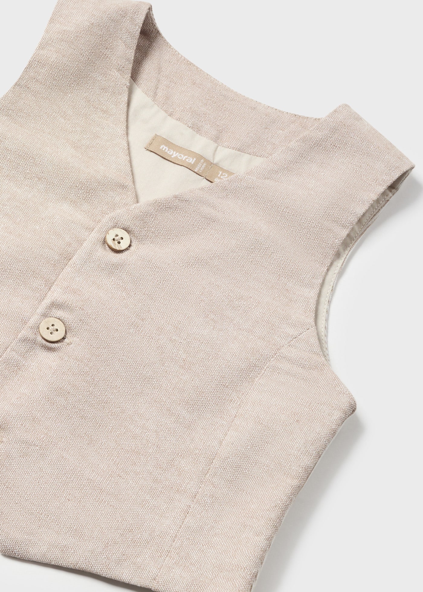 Gilet cerimonia lino neonato