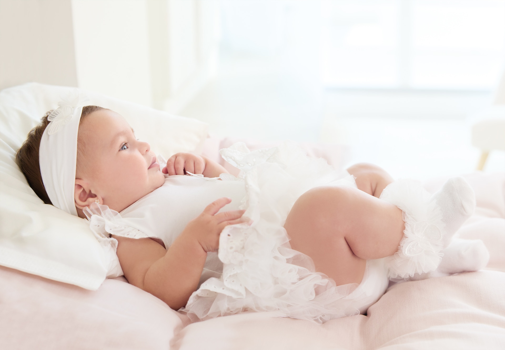 Body tutù con fascia abbinata Better Cotton neonata