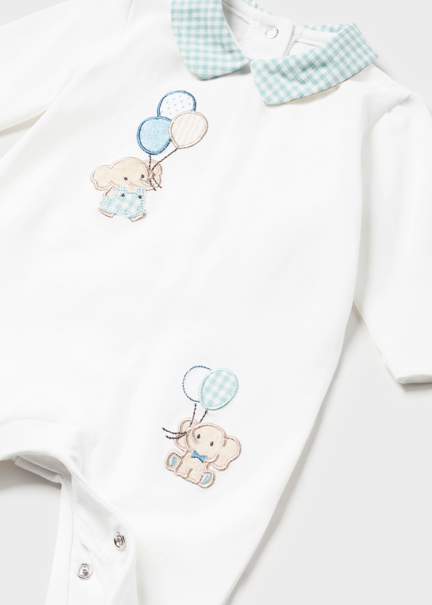 Newborn Elephant Sleepsuit Better Cotton