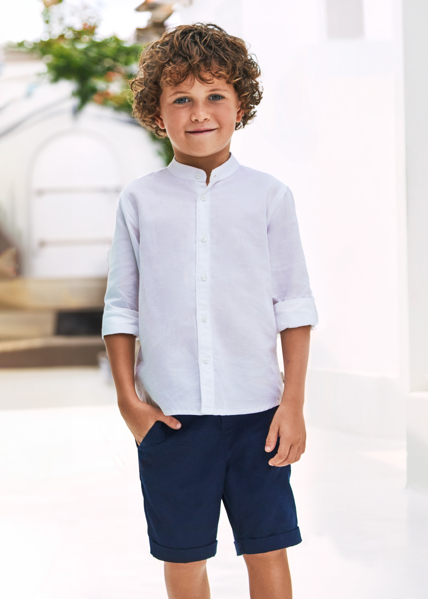 Boy Linen Chino Shorts