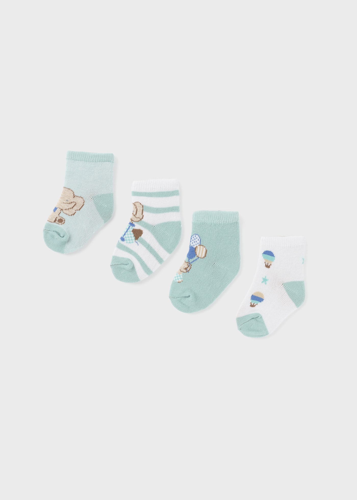 4er Set Socken Bio-Baumwolle Neugeborene